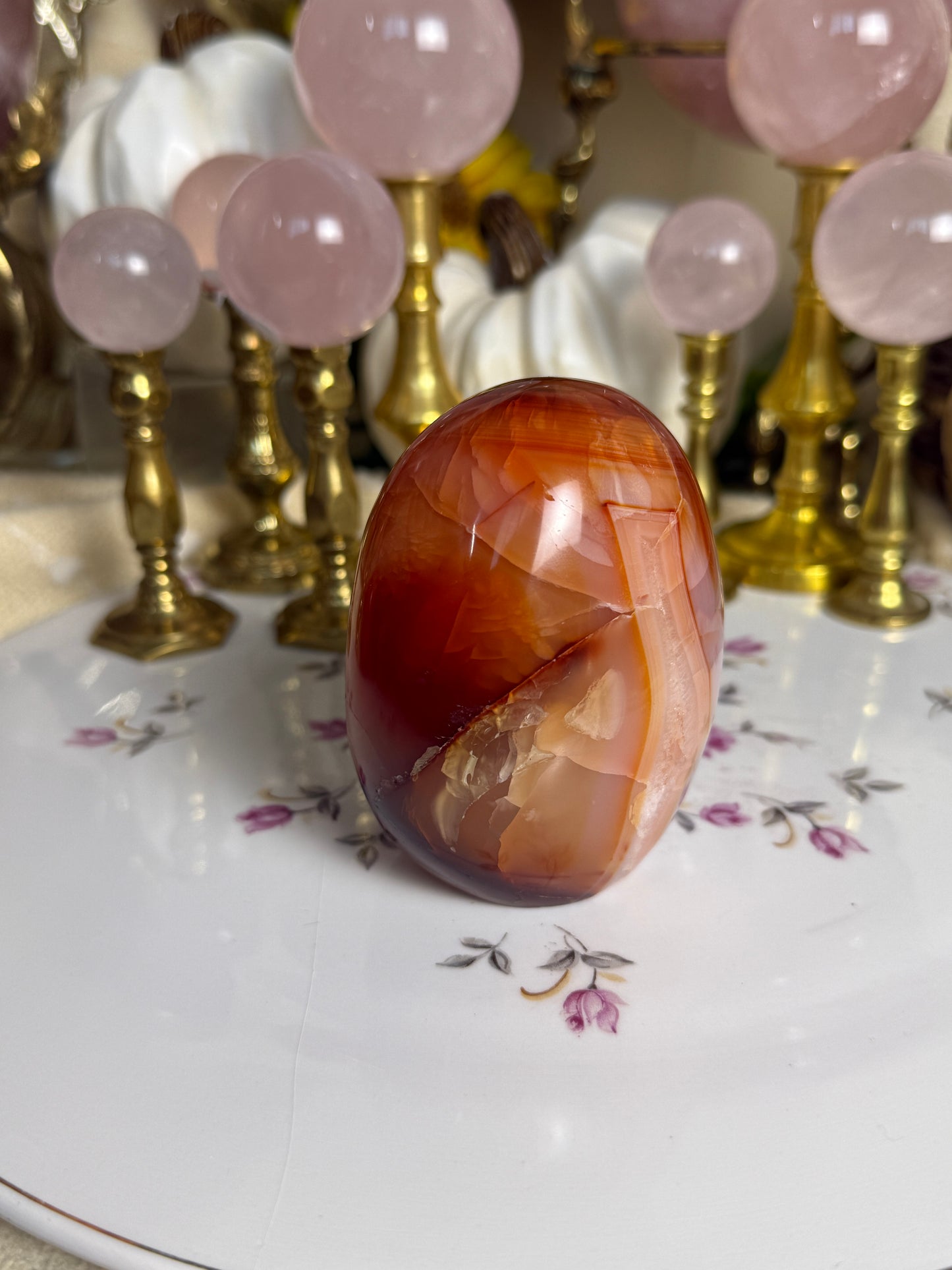 Glowing Agate Quartz Filled Carnelian Freeform
