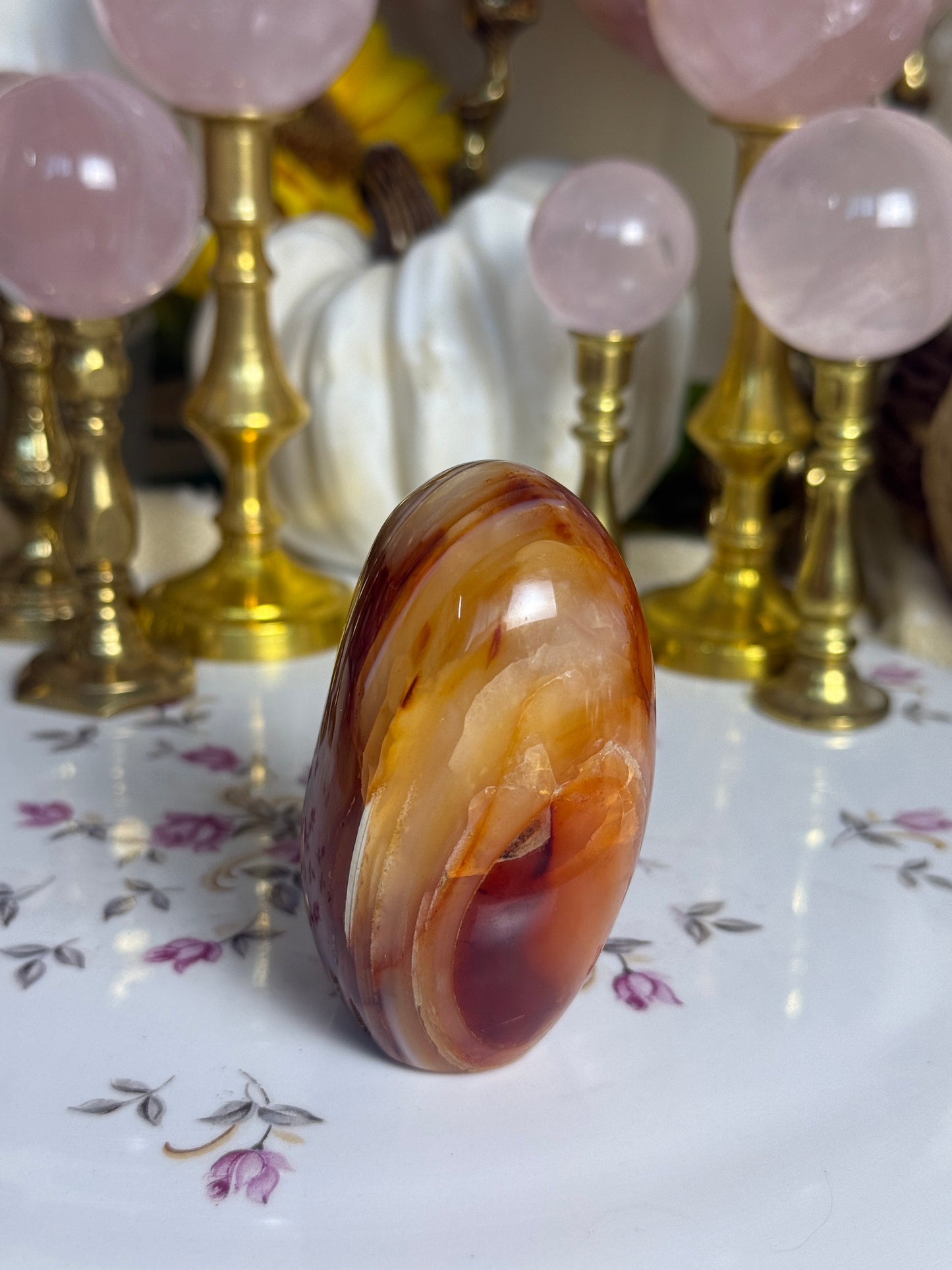 Caramel Mahogany Banded Carnelian Freeform