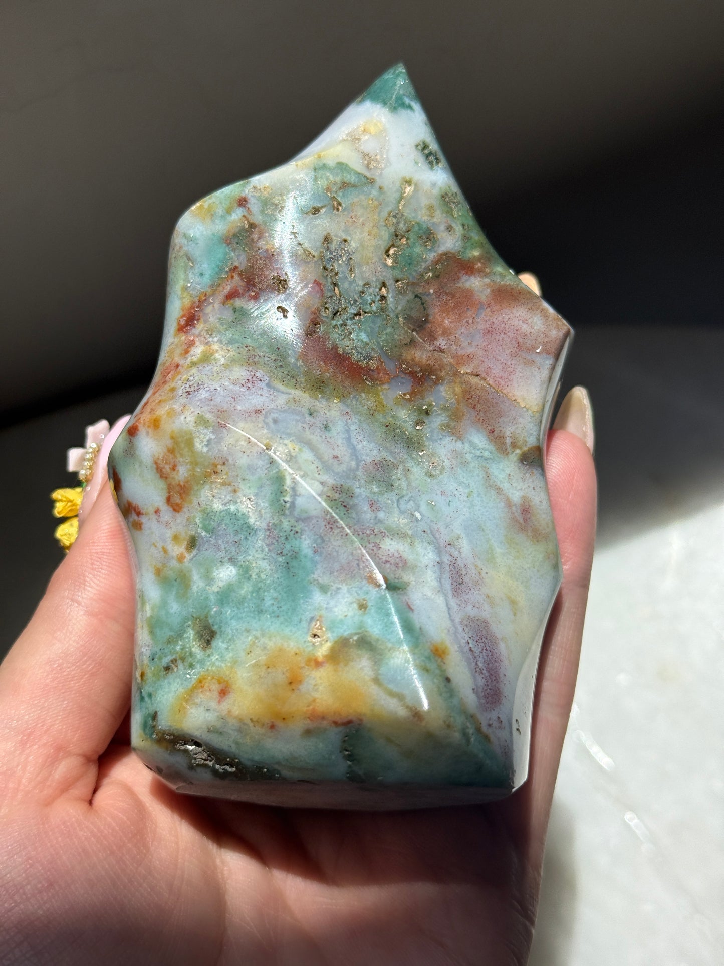 Rainbow Sea Jasper Flame