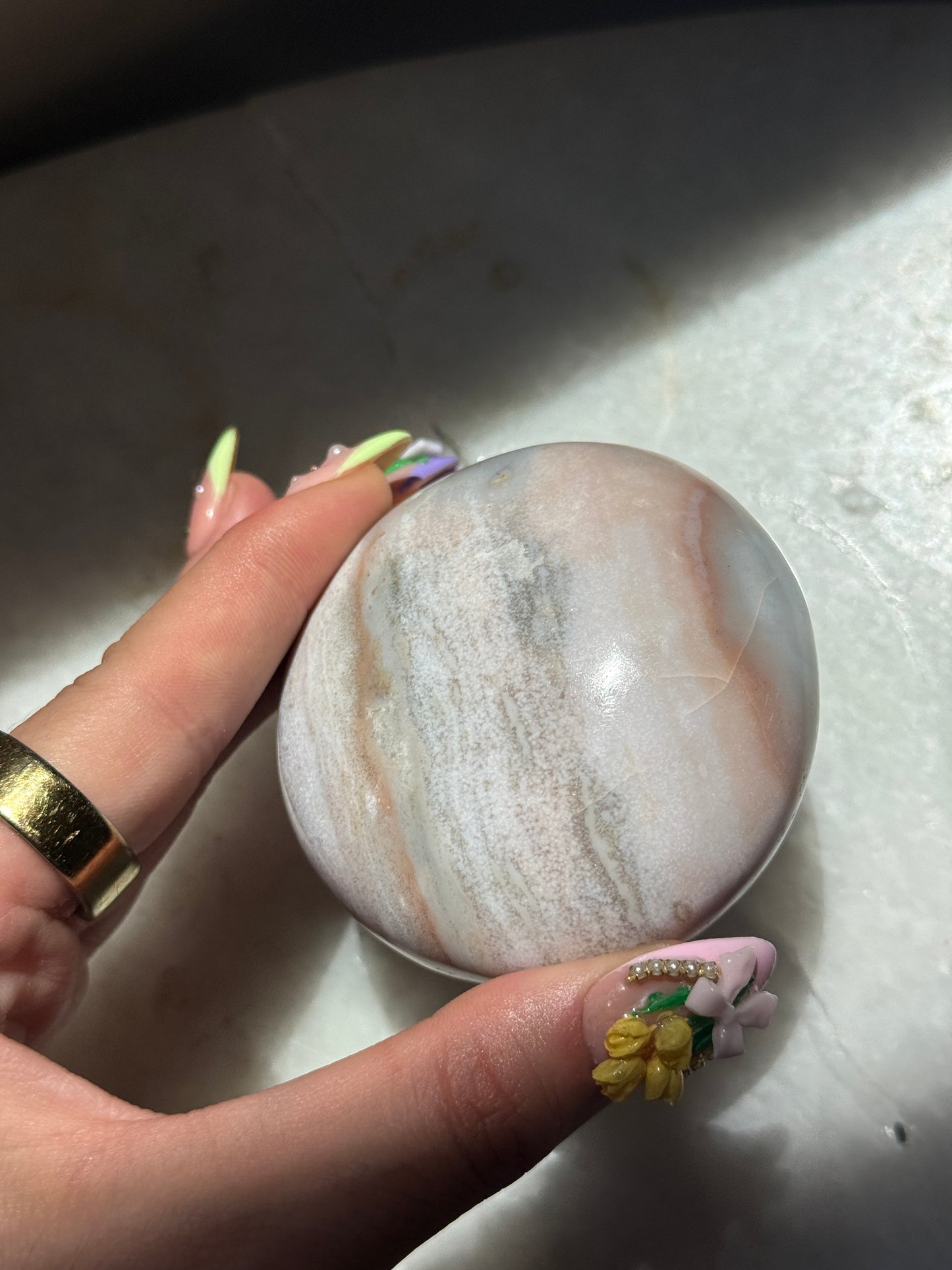 XL Pastel Pink Palmstone