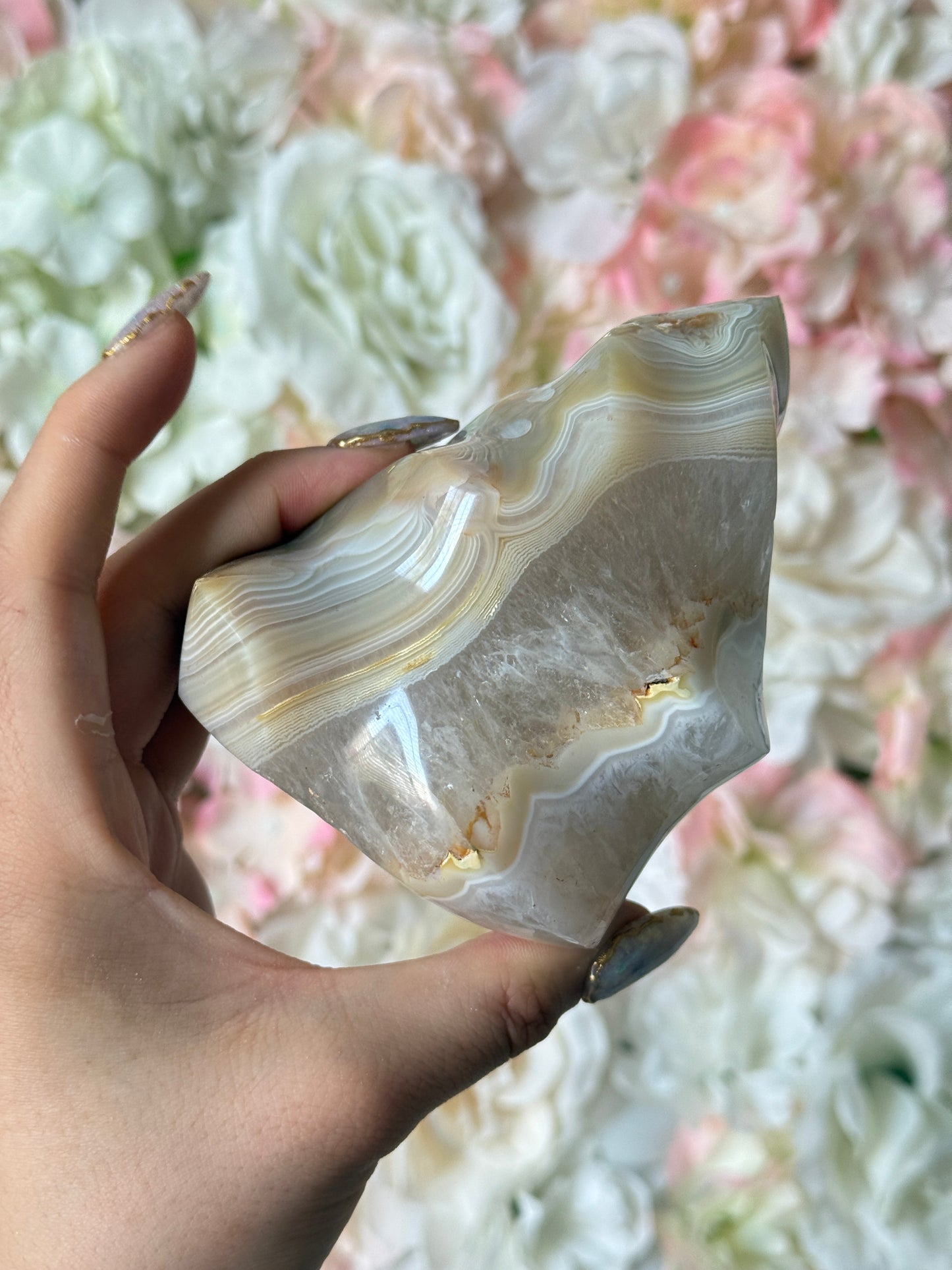 Banded Carnelian Agate Flame