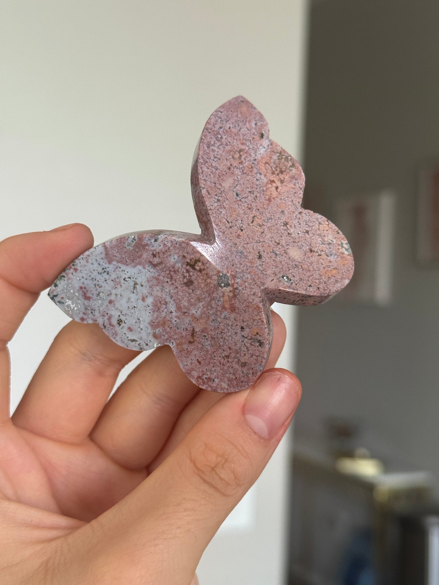 Pink Jasper Butterly