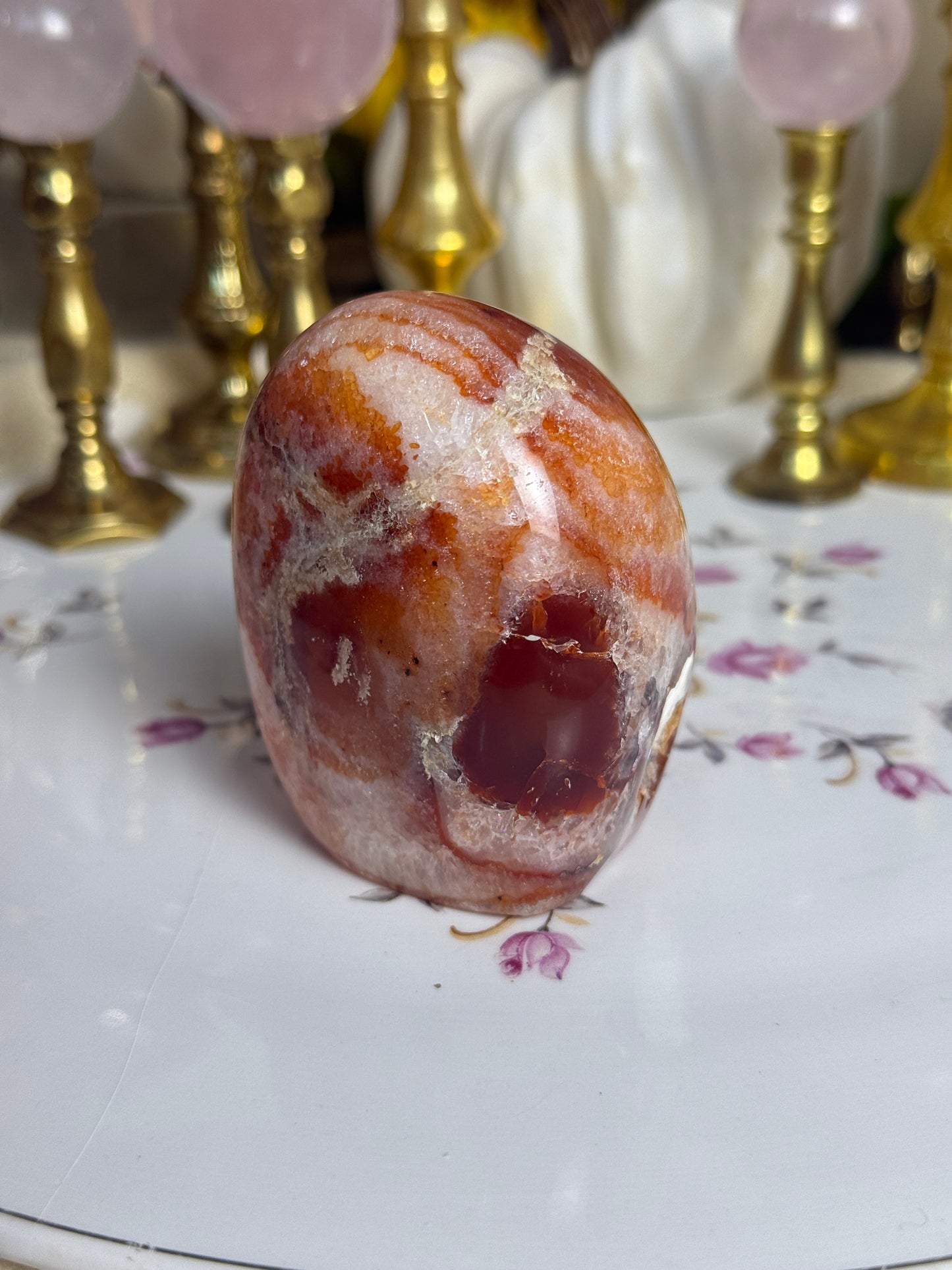Quartz Filled Coral Carnelian Freeform