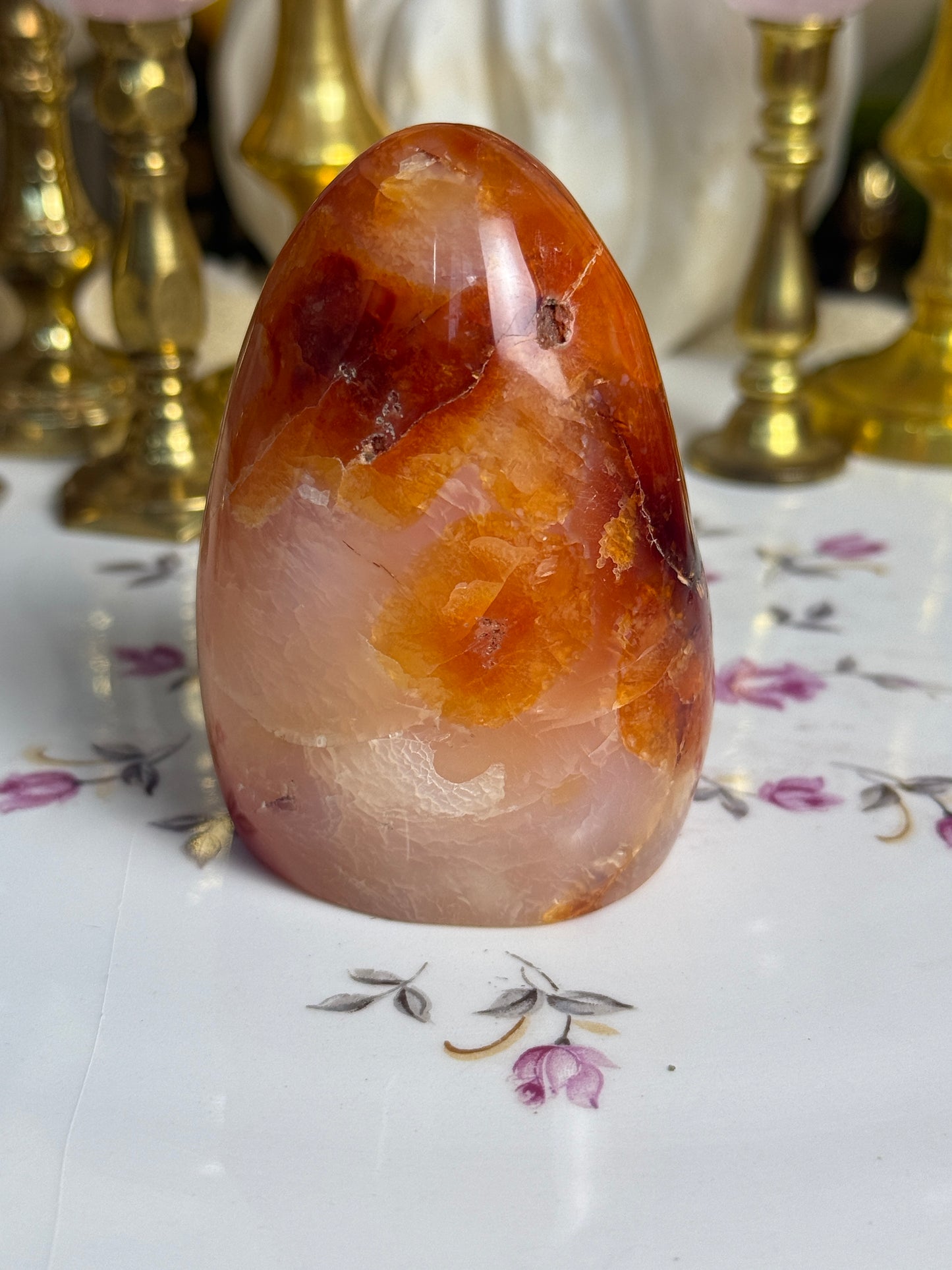 Pumpkin Slush Carnelian Freeform