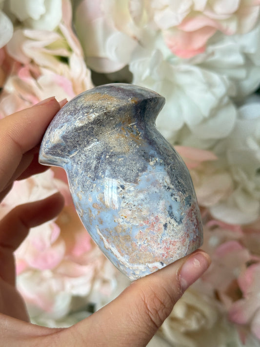 Pastel sea jasper mushroom
