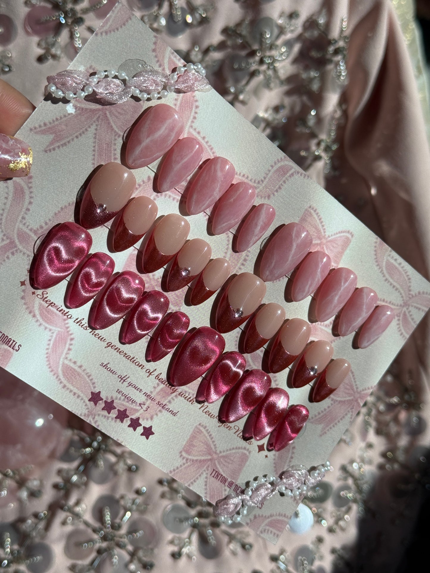 Velvet Rose Press On Nail Trio Bundle -Valentines Day Edition💗🎀