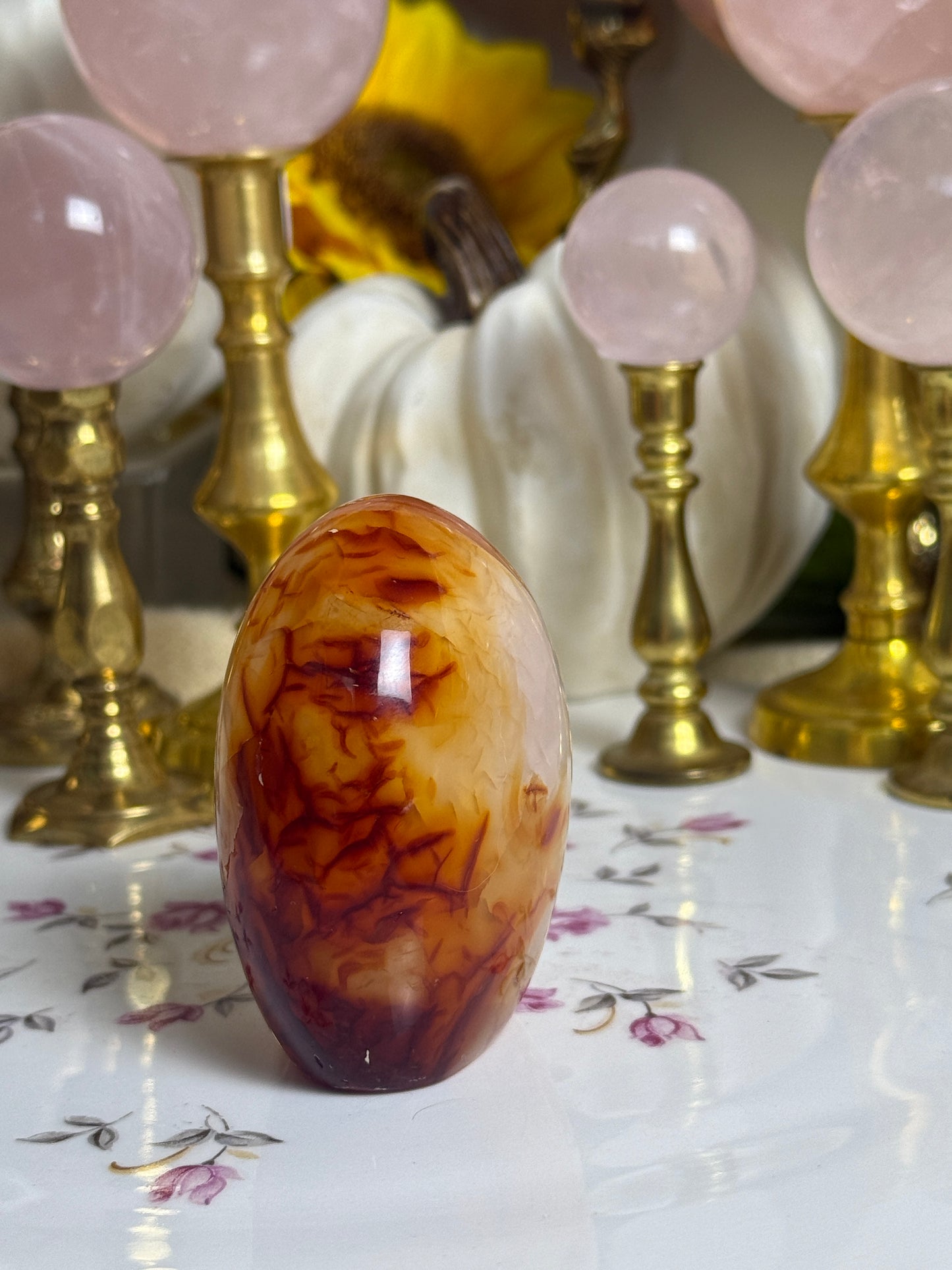 Peachy Tipped Carnelian Freeform
