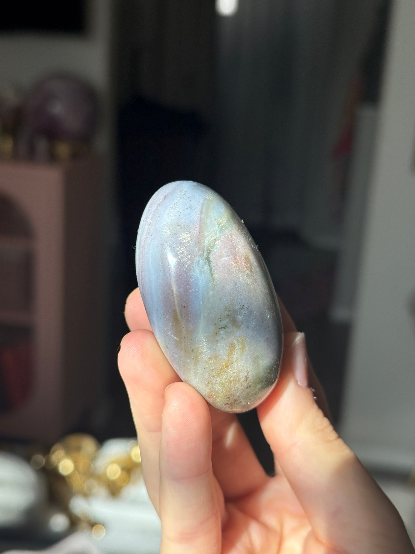 Rainbow Jasper  Pastel Palmstone