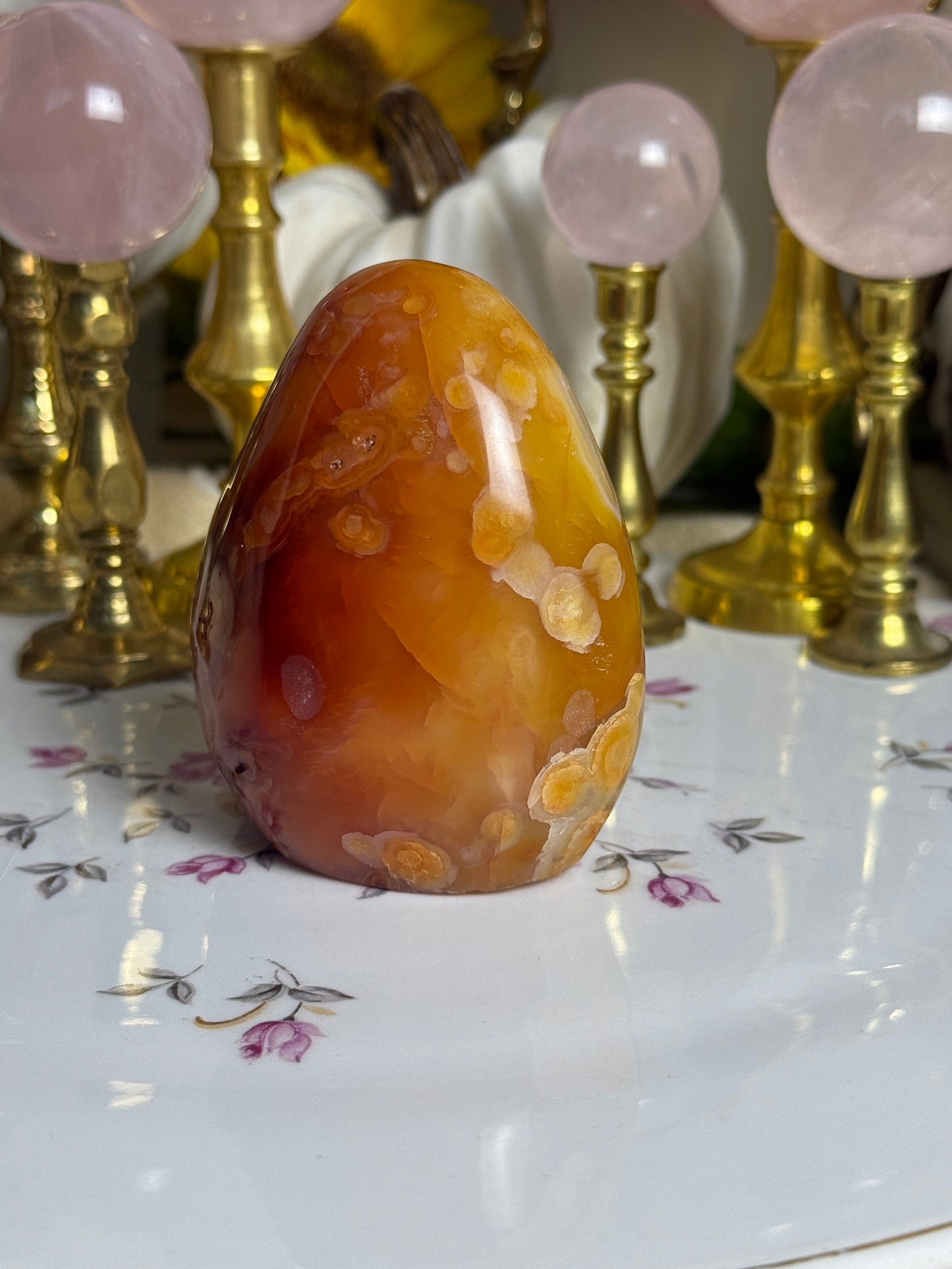 Duo Toned Yellow/ Orange Gradient Carnelian Freeform