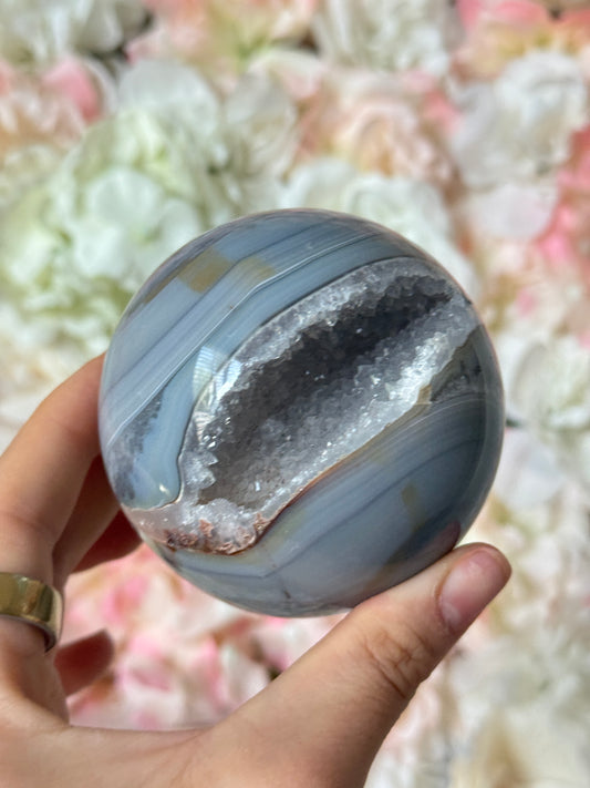 Banded Droozy Orca Agate Sphere