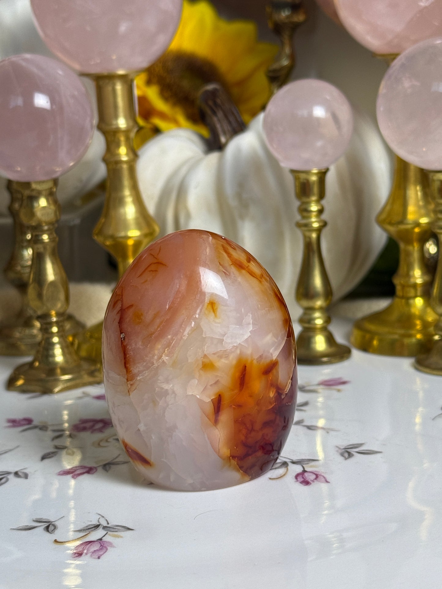 Peachy Tipped Carnelian Freeform