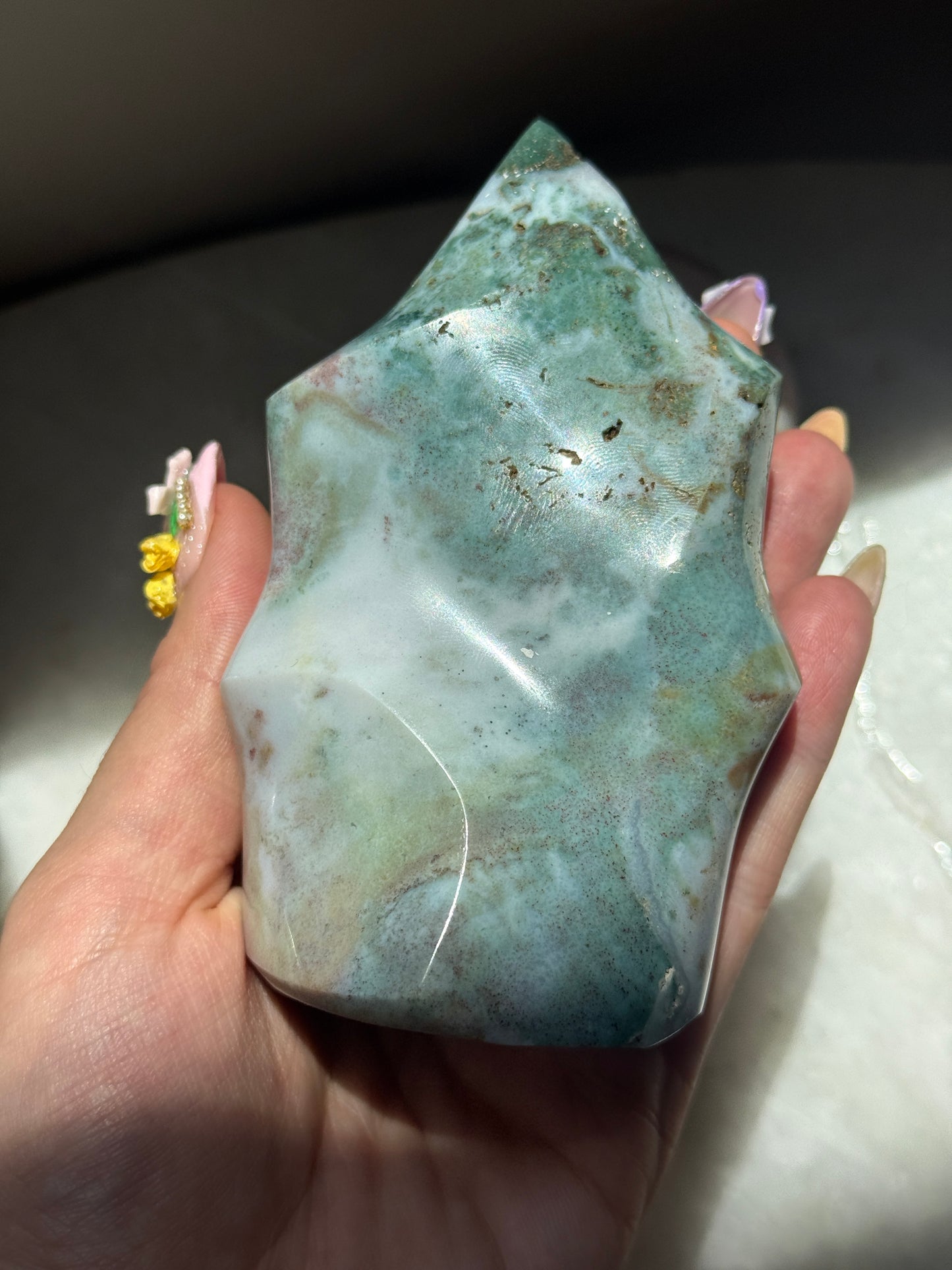 Rainbow Sea Jasper Flame