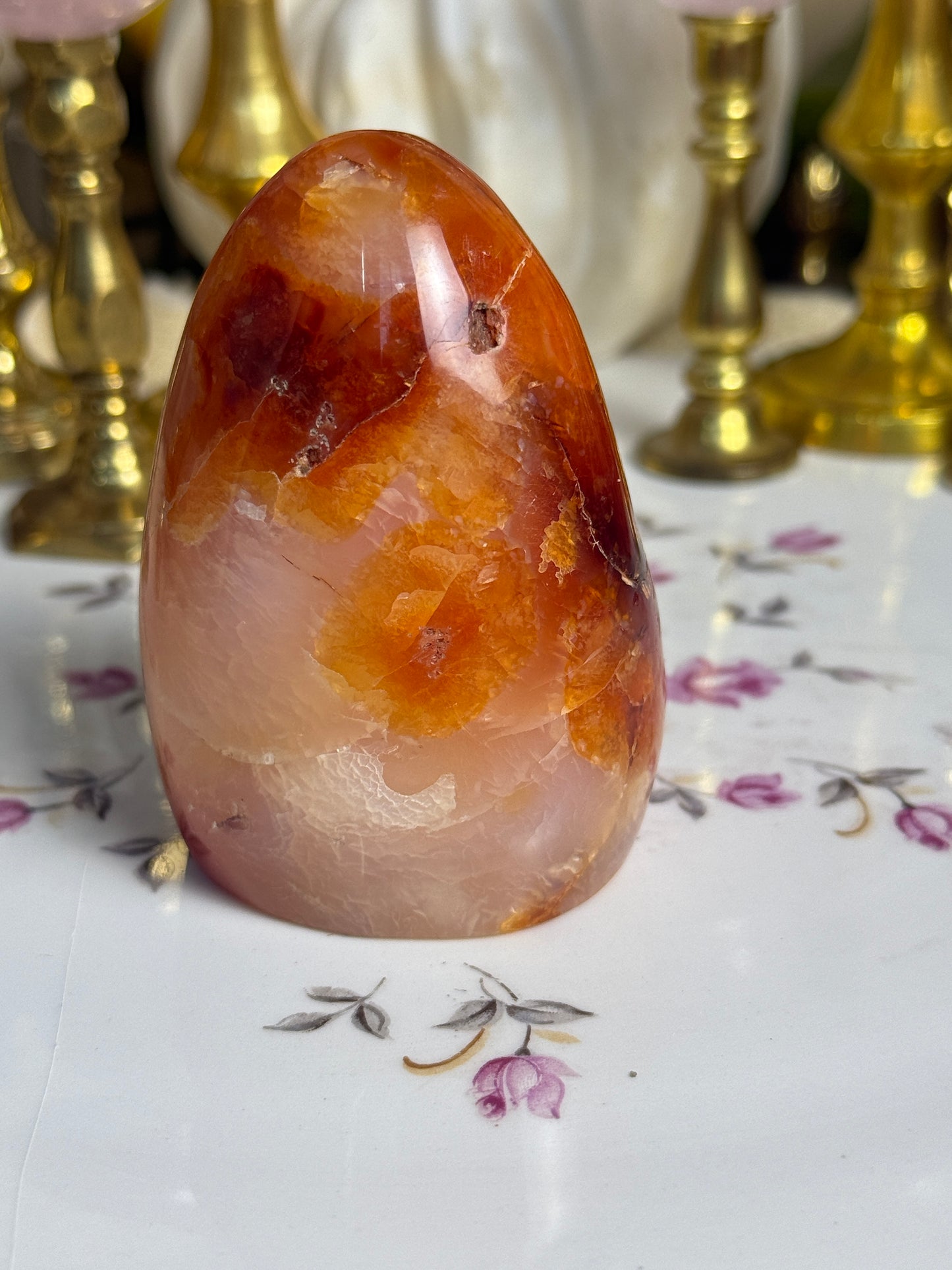Pumpkin Slush Carnelian Freeform