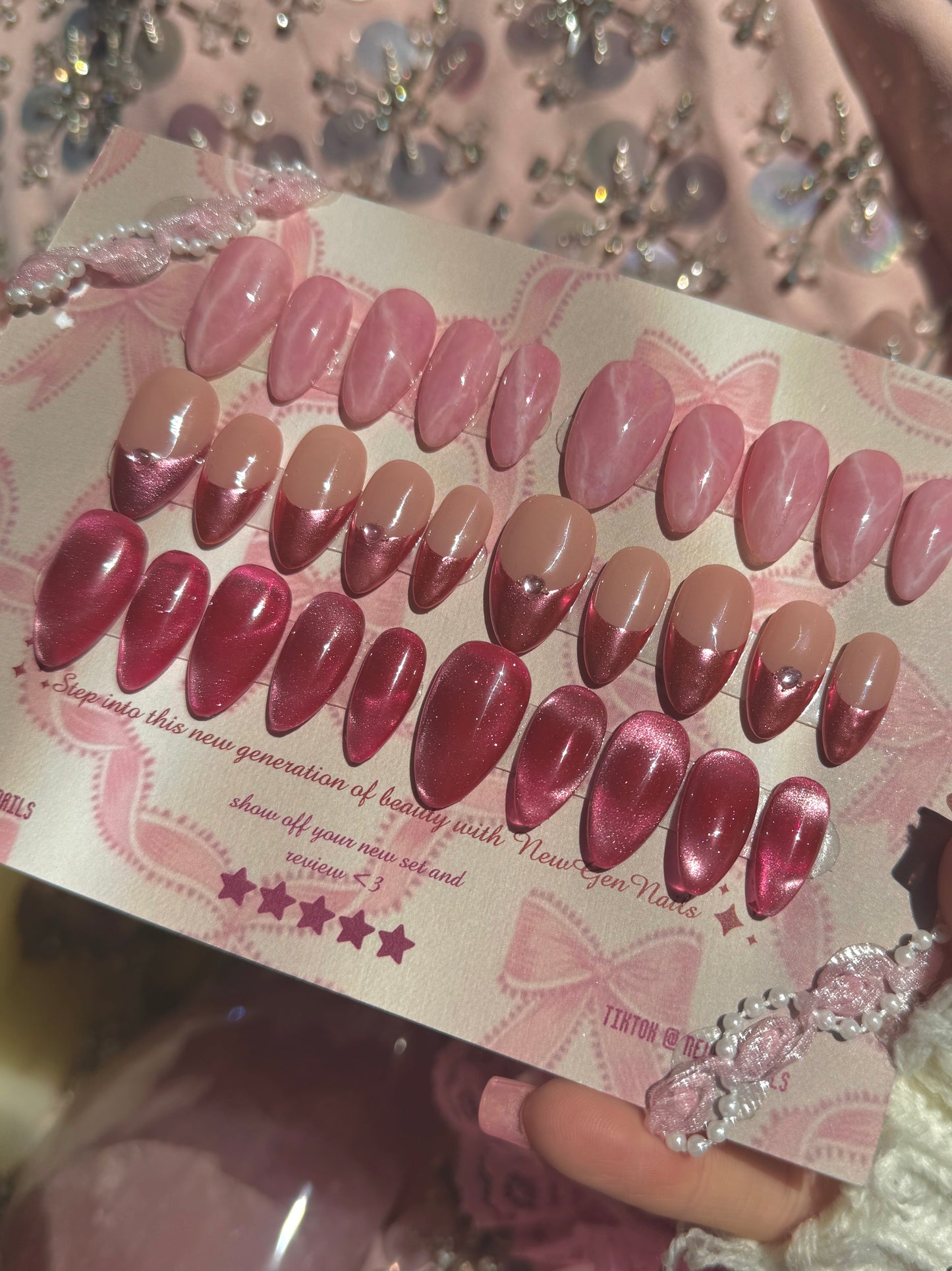 Velvet Rose Press On Nail Trio Bundle -Valentines Day Edition💗🎀