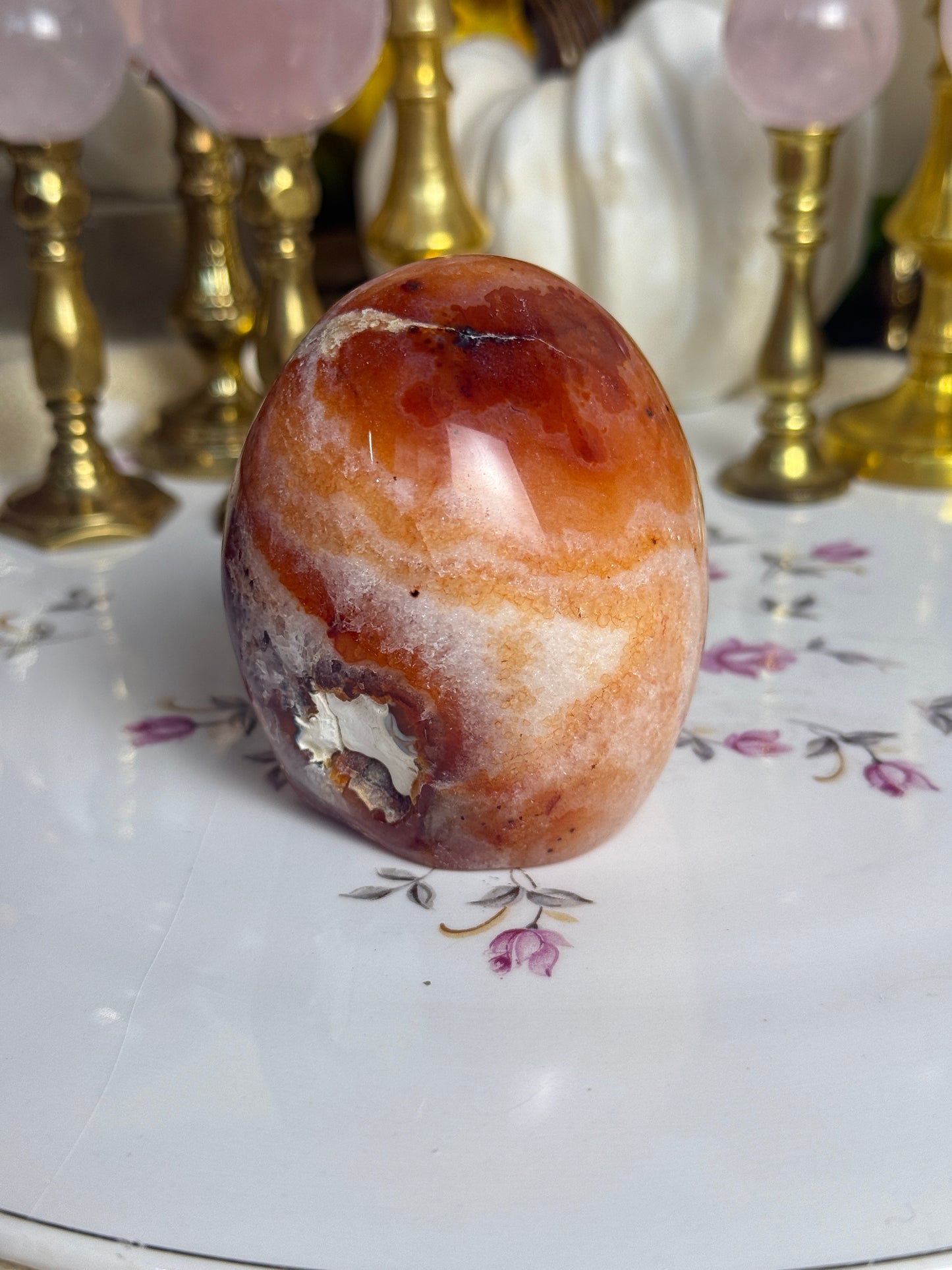 Quartz Filled Coral Carnelian Freeform