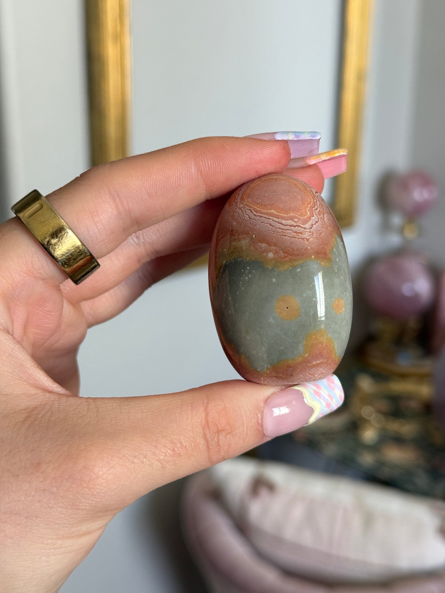Mini Pink Polychrome Jasper Freeform