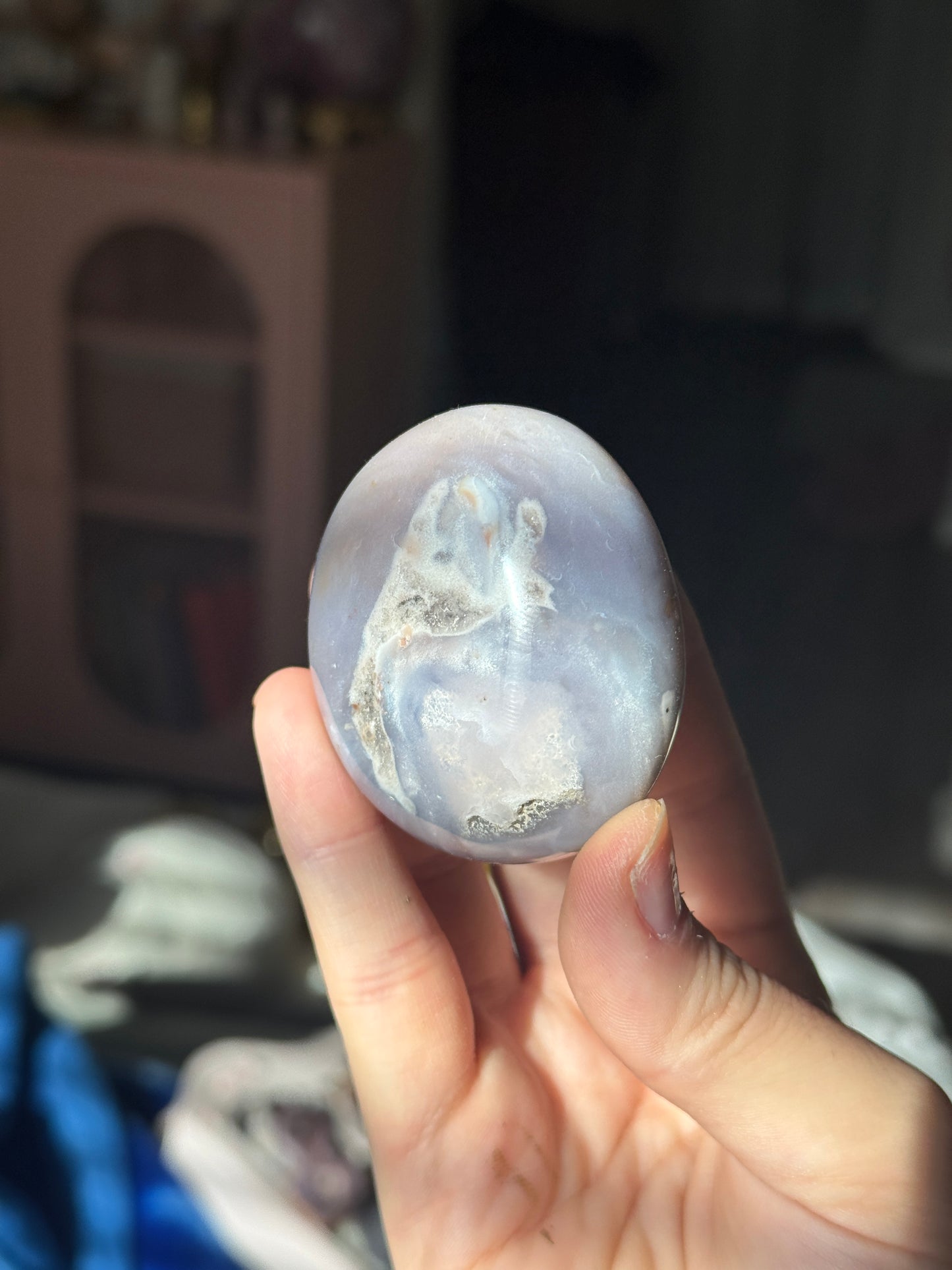 Purple Pink Jasper Palmstone