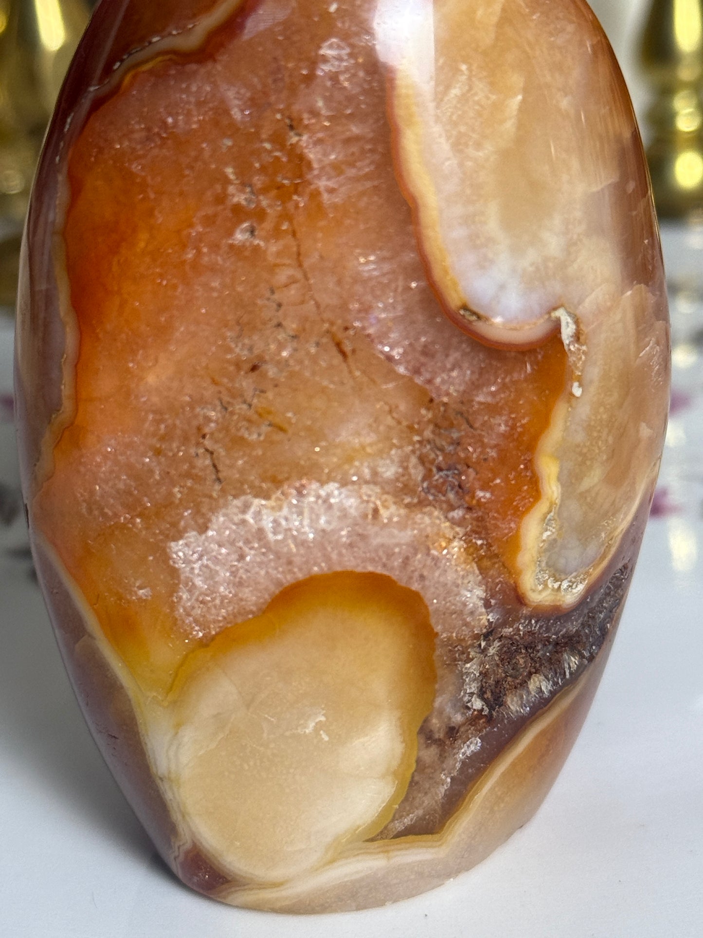 Orange Peel Duo Toned Carnelian Freeform