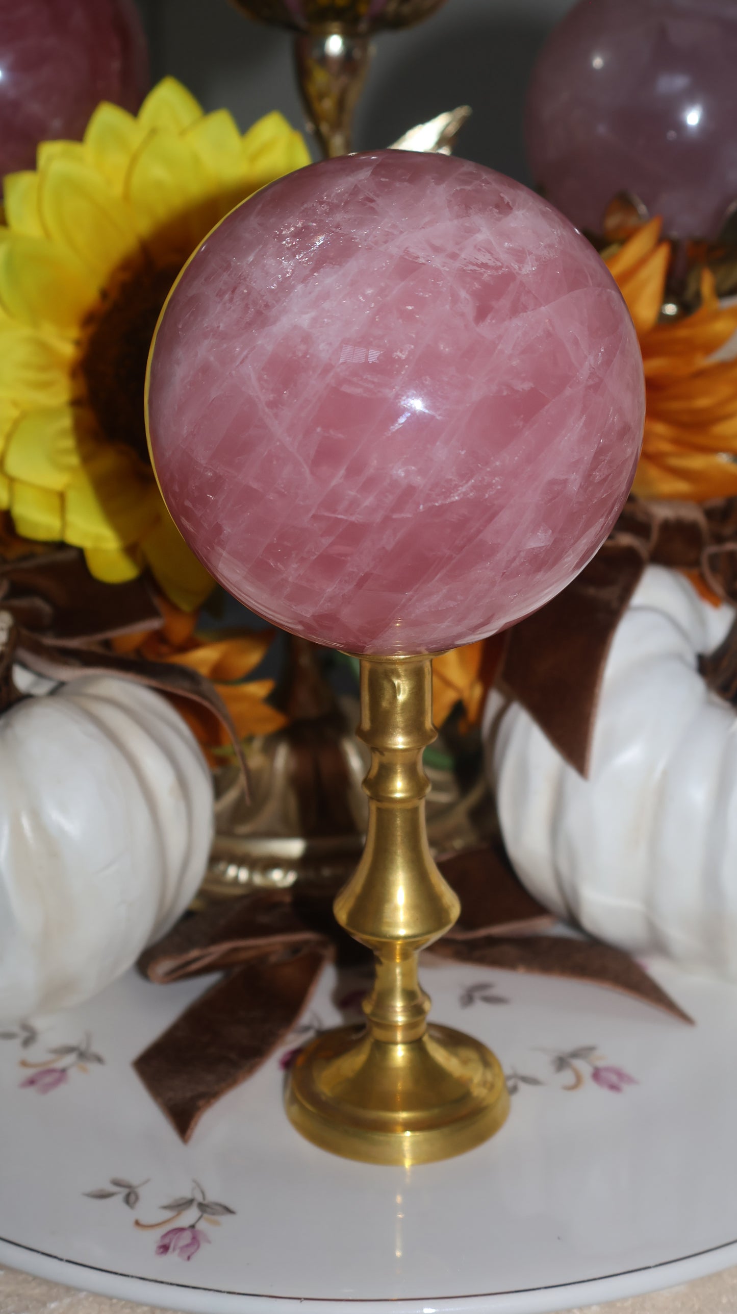 Watermelon Shimmering Glitter Filled Star Rose Quartz ✨