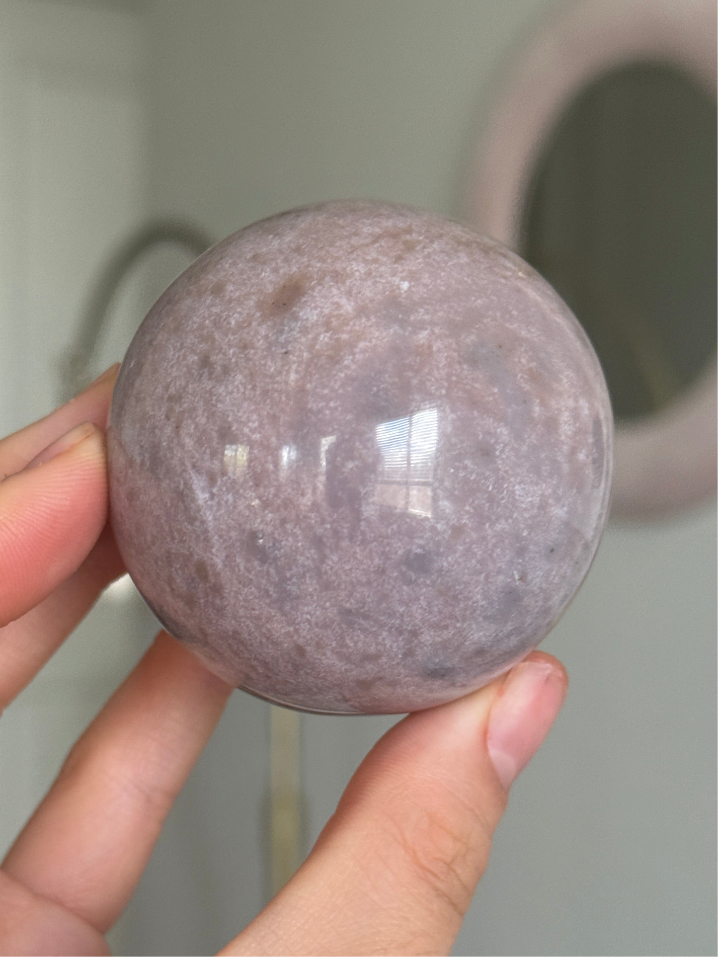 Pink and Purple Sea Jasper Sphere