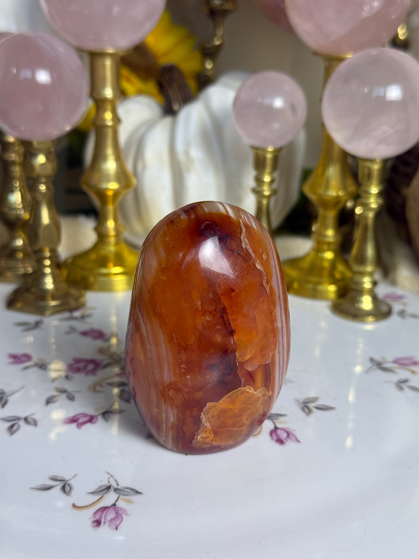 Caramel Mahogany Banded Carnelian Freeform