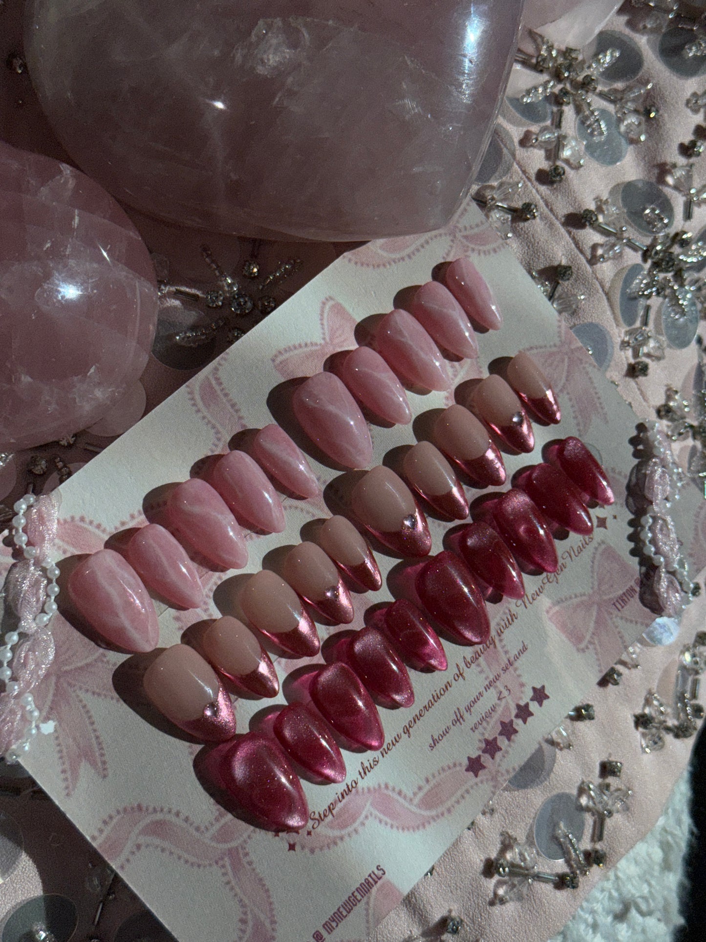 Velvet Rose Press On Nail Trio Bundle -Valentines Day Edition💗🎀