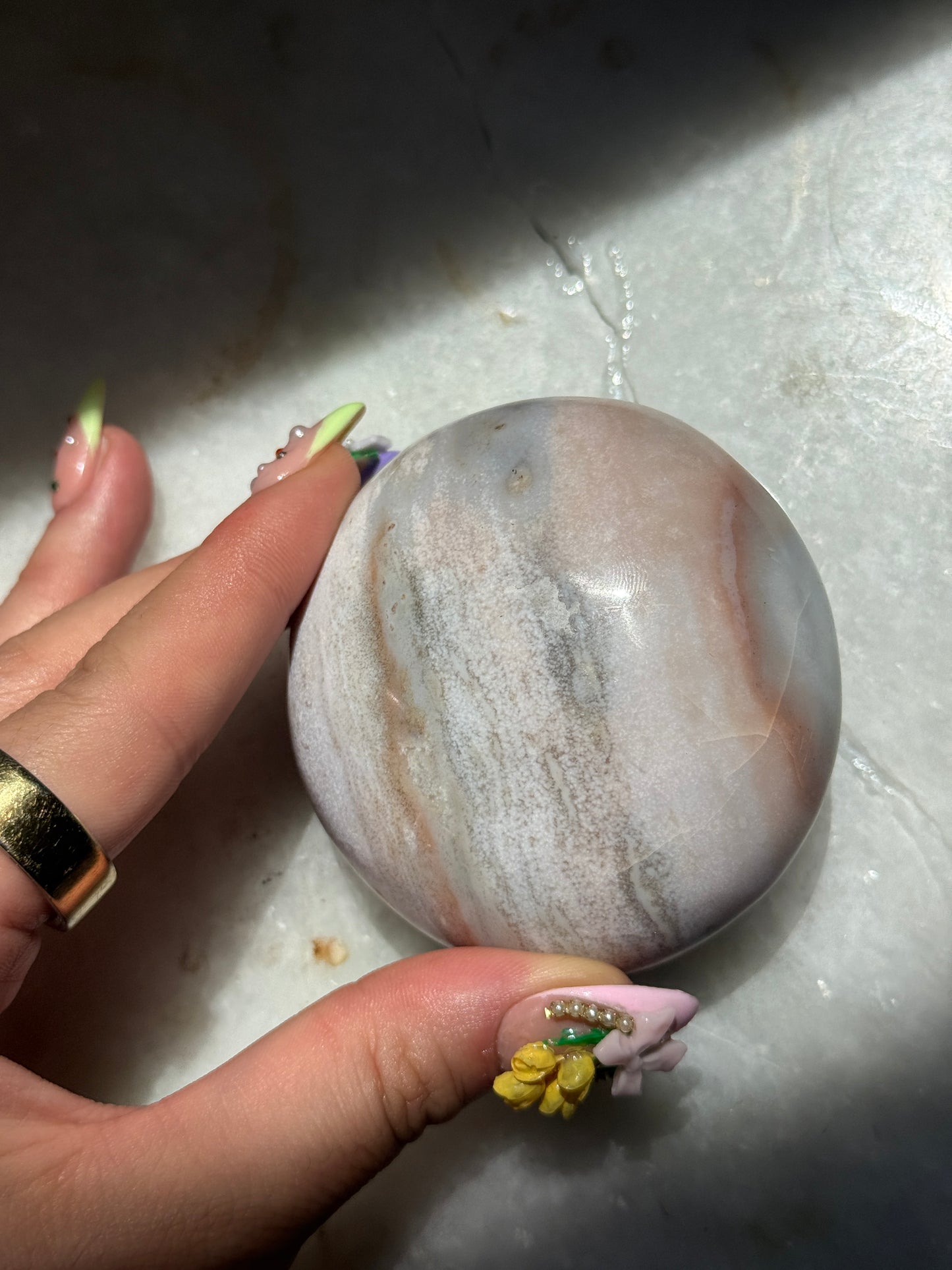XL Pastel Pink Palmstone