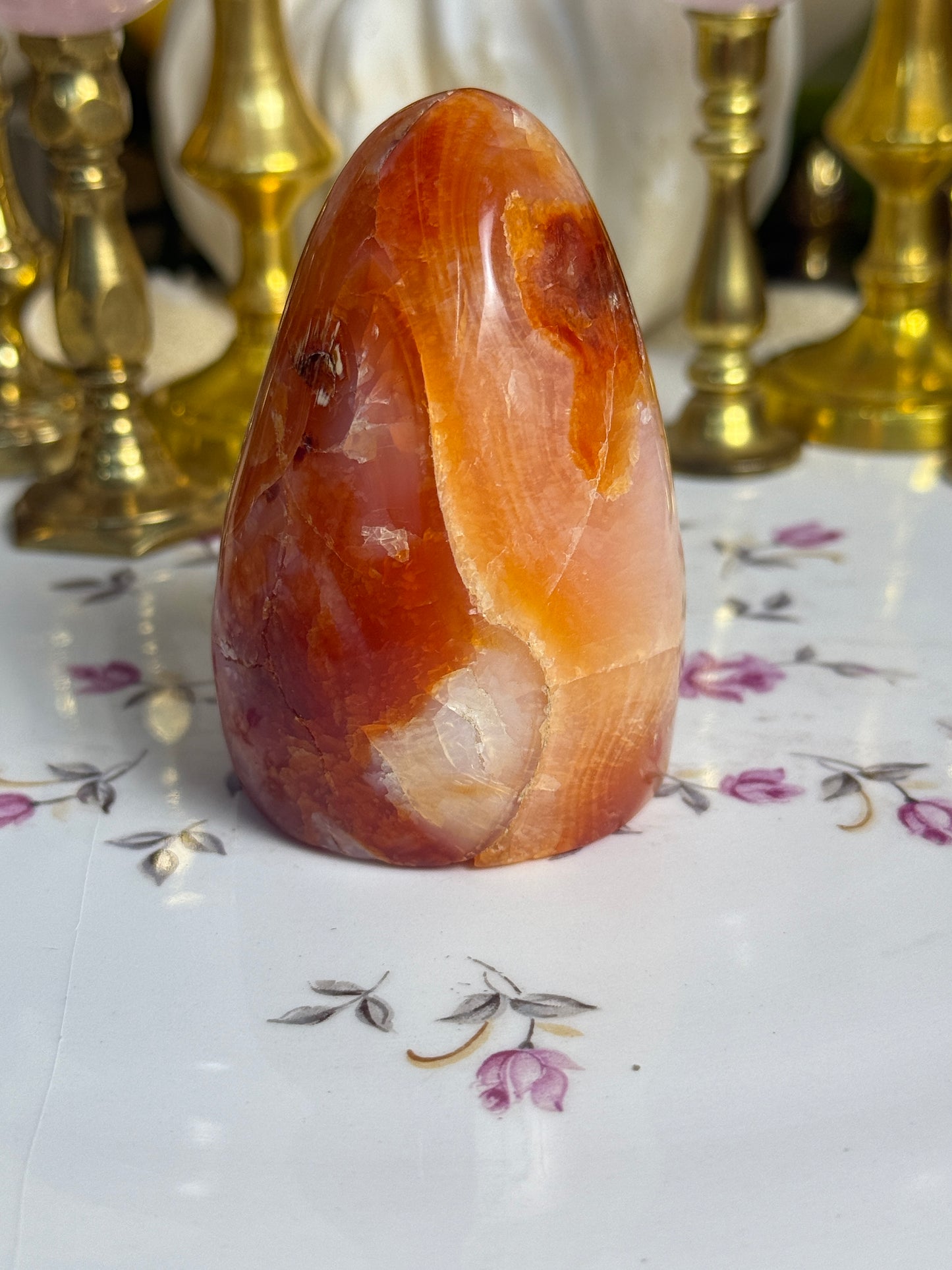 Pumpkin Slush Carnelian Freeform