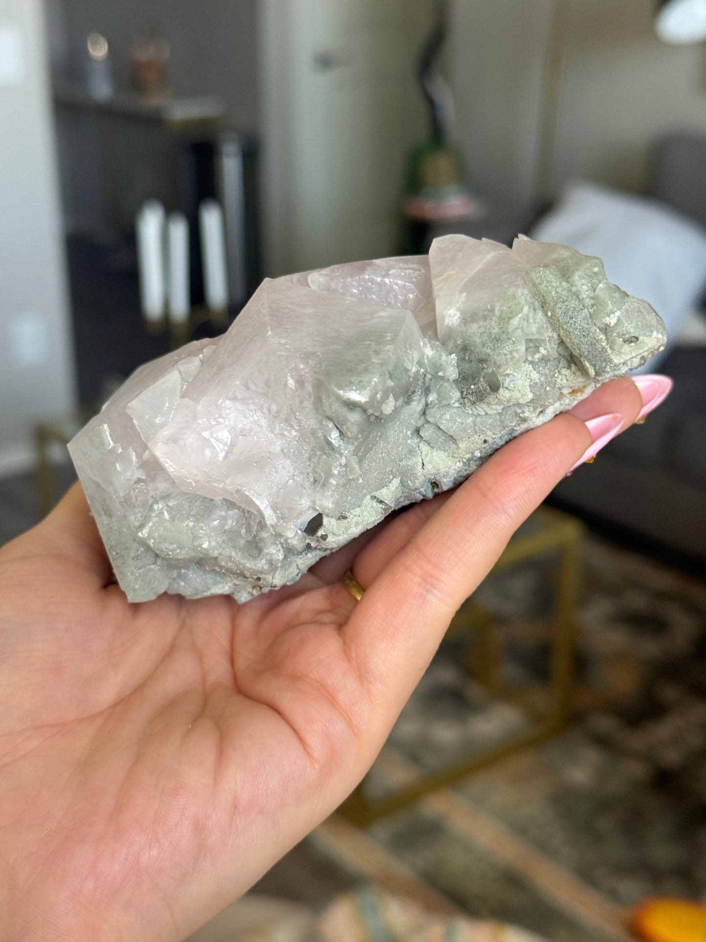 UNREAL Purple Heart Shape Calcite 🫶🏻🌟 Locality: France