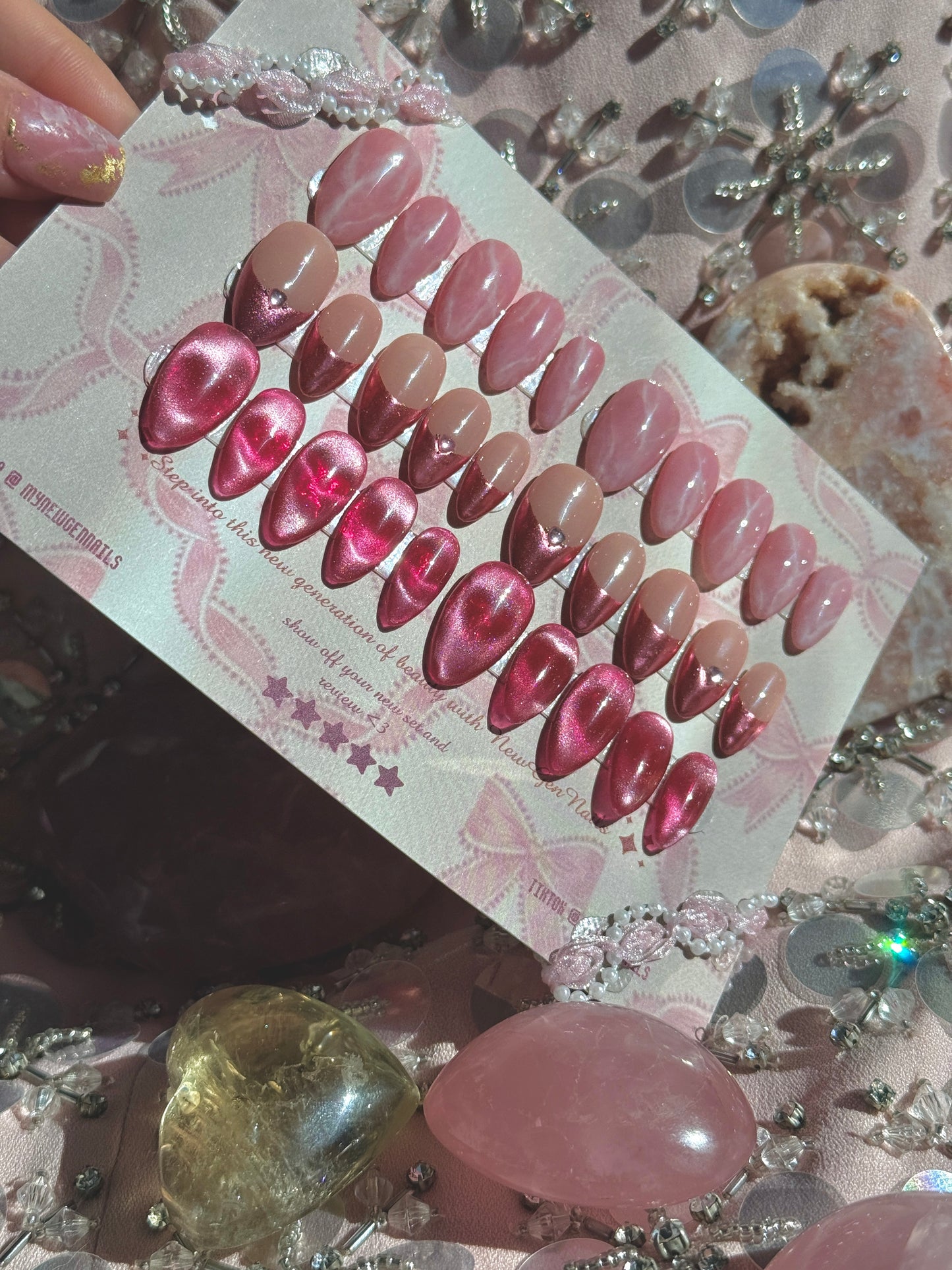 Velvet Rose Press On Nail Trio Bundle -Valentines Day Edition💗🎀