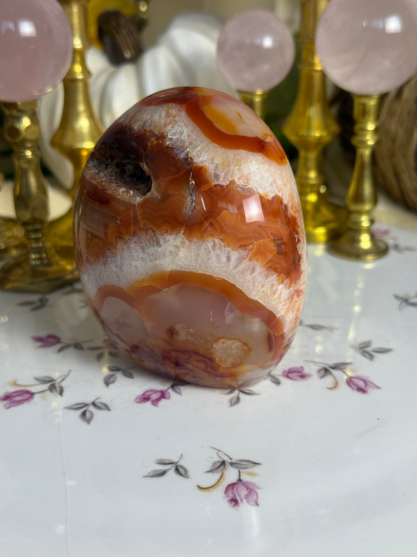 Beautiful Gradient Banded Carnelian Freeform