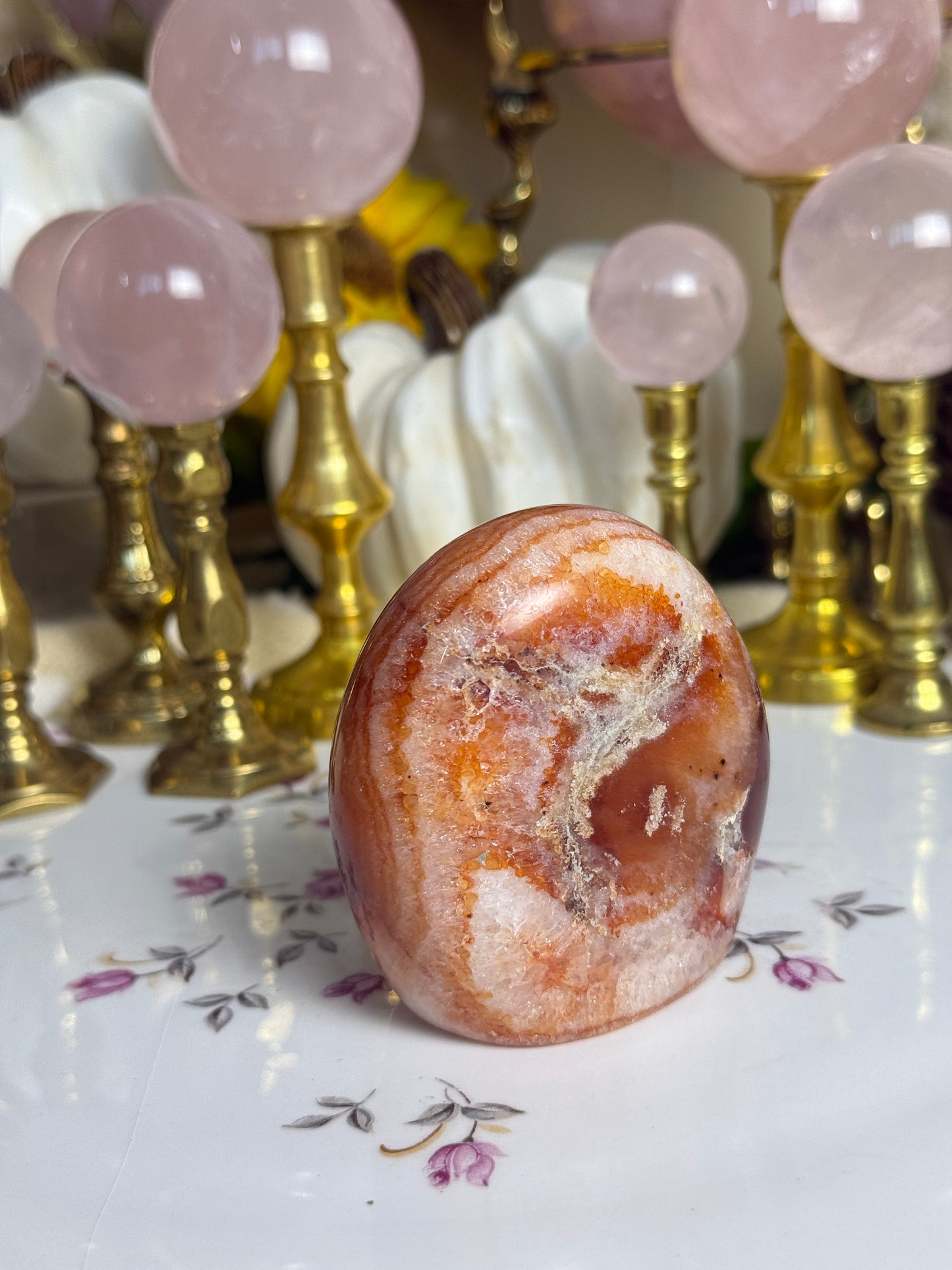 Quartz Filled Coral Carnelian Freeform