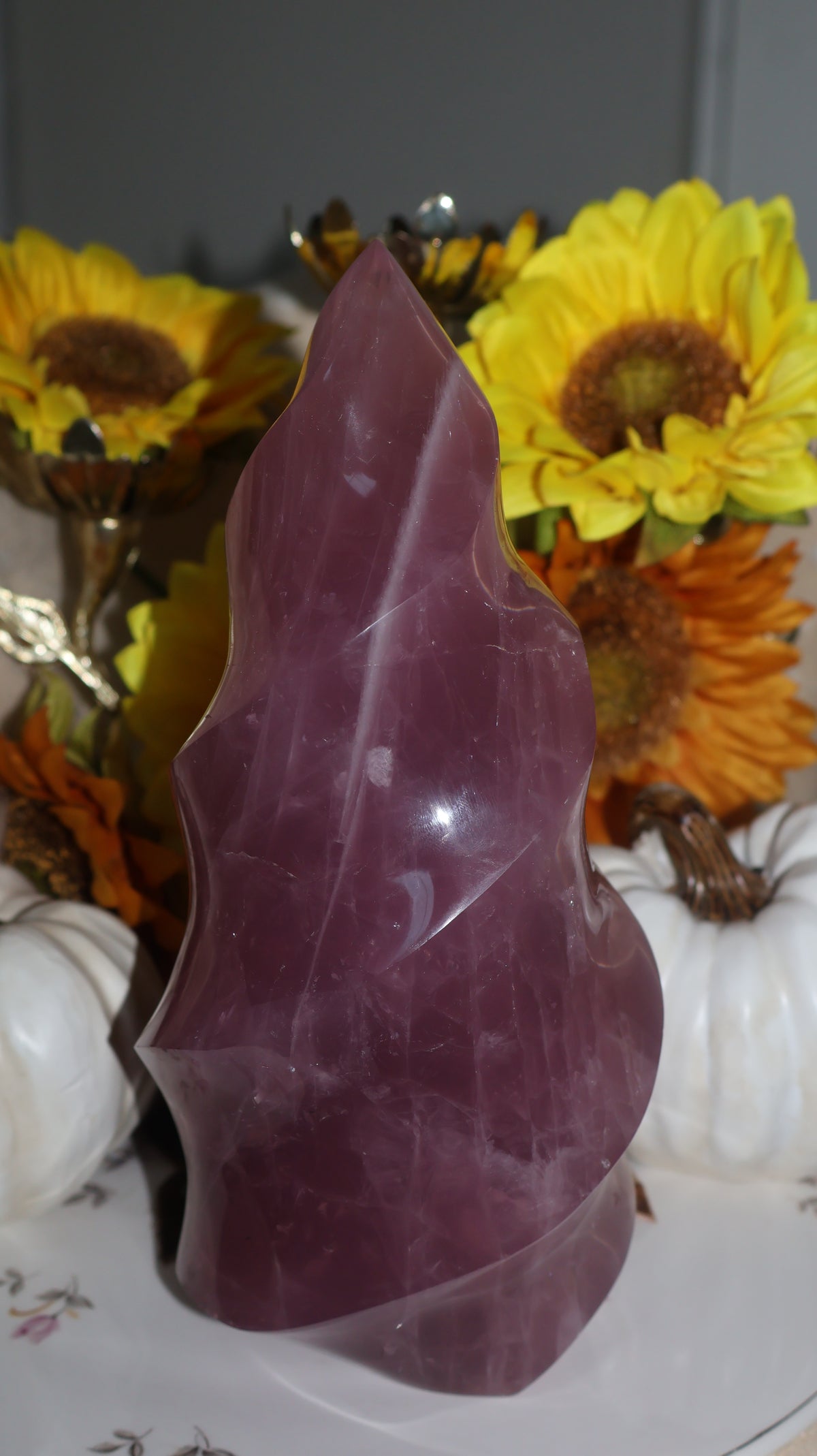 7lb Plum Berry Toned Star Rose Quartz XL Flame✨