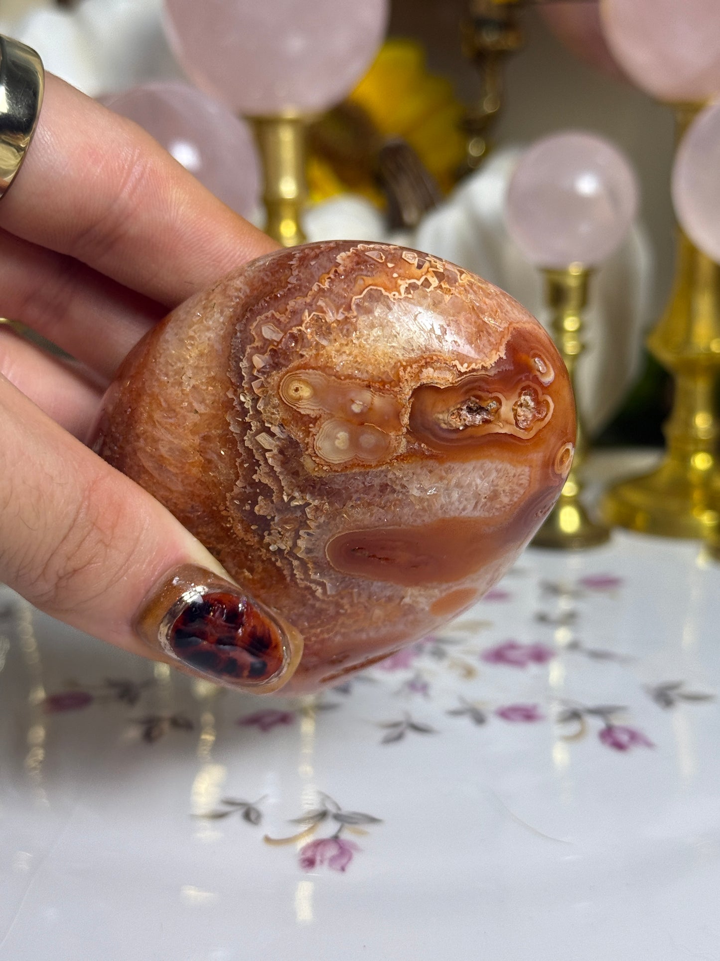 Groovy Pumpkin Pie Carnelian Freeform