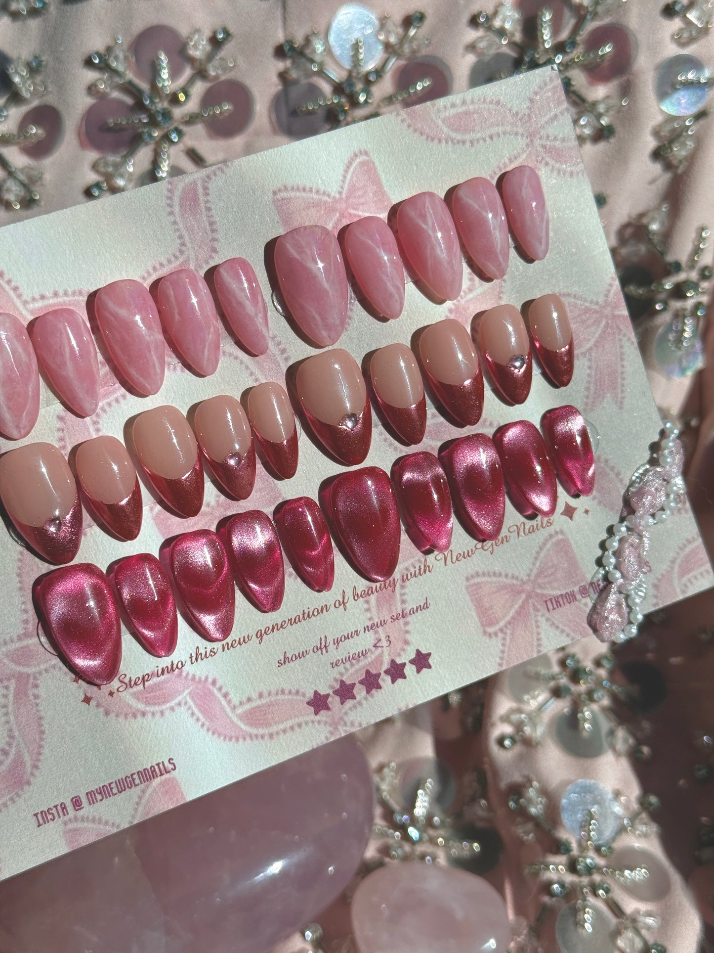 Velvet Rose Press On Nail Trio Bundle -Valentines Day Edition💗🎀