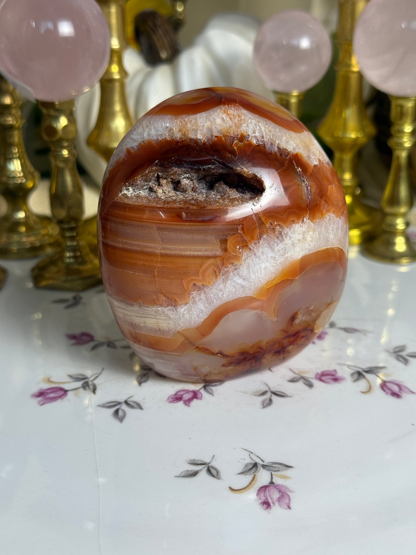 Beautiful Gradient Banded Carnelian Freeform