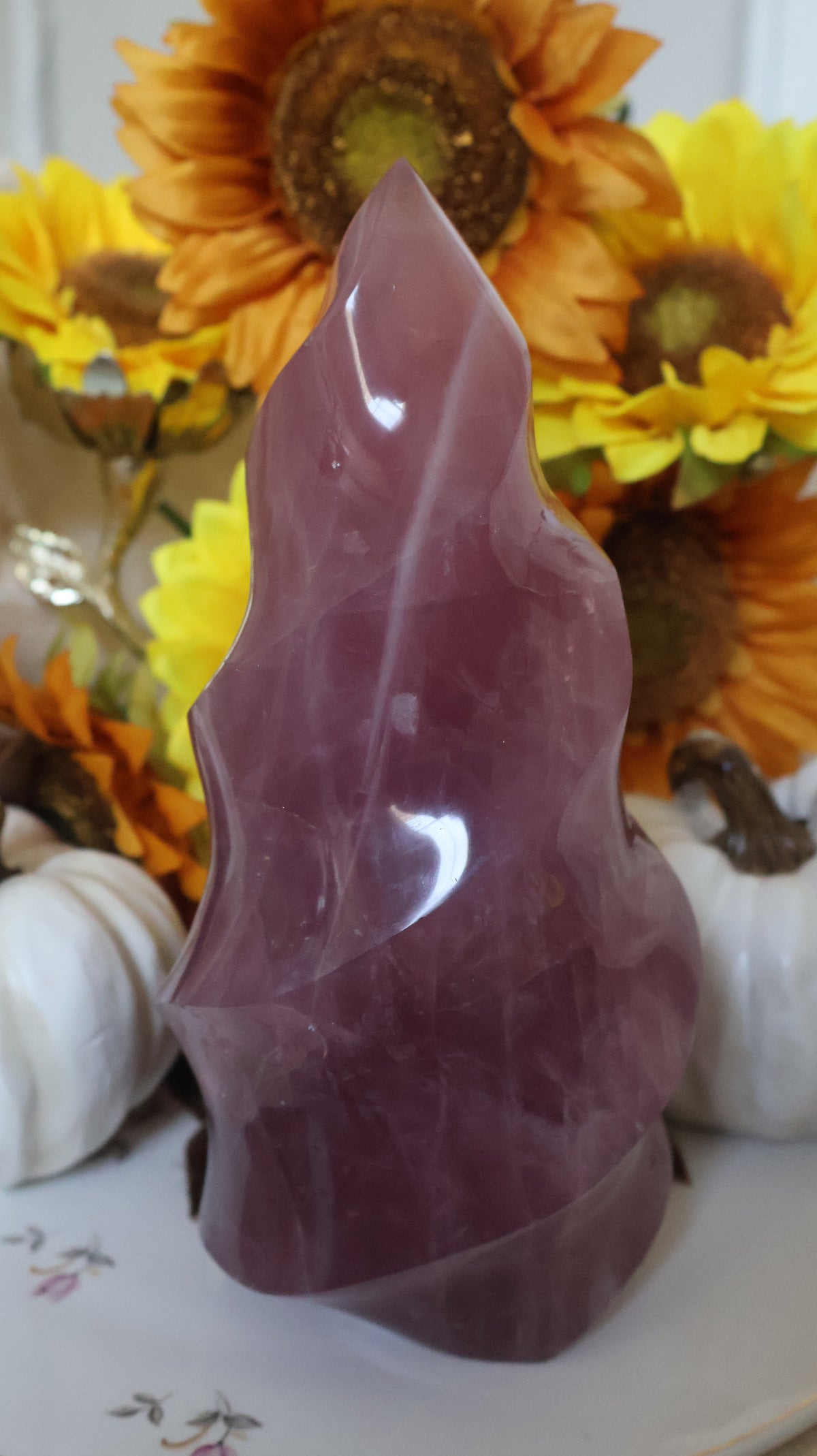 7lb Plum Berry Toned Star Rose Quartz XL Flame✨