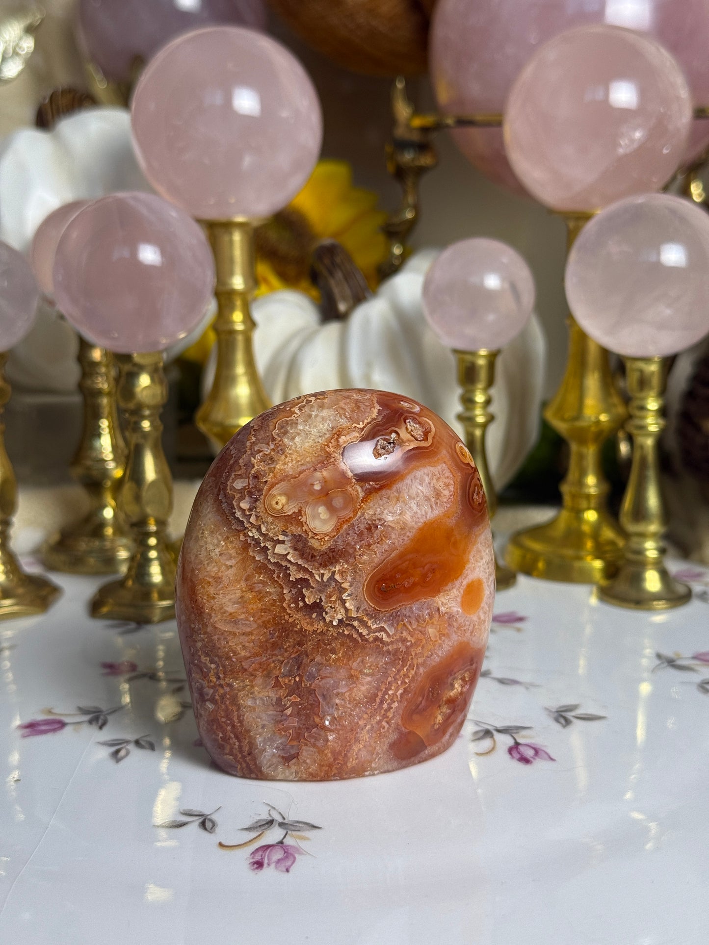 Groovy Pumpkin Pie Carnelian Freeform