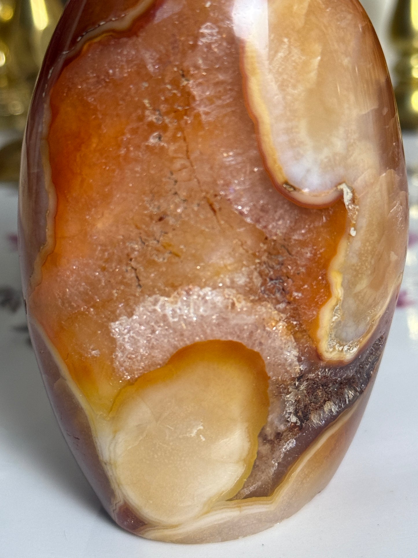 Orange Peel Duo Toned Carnelian Freeform