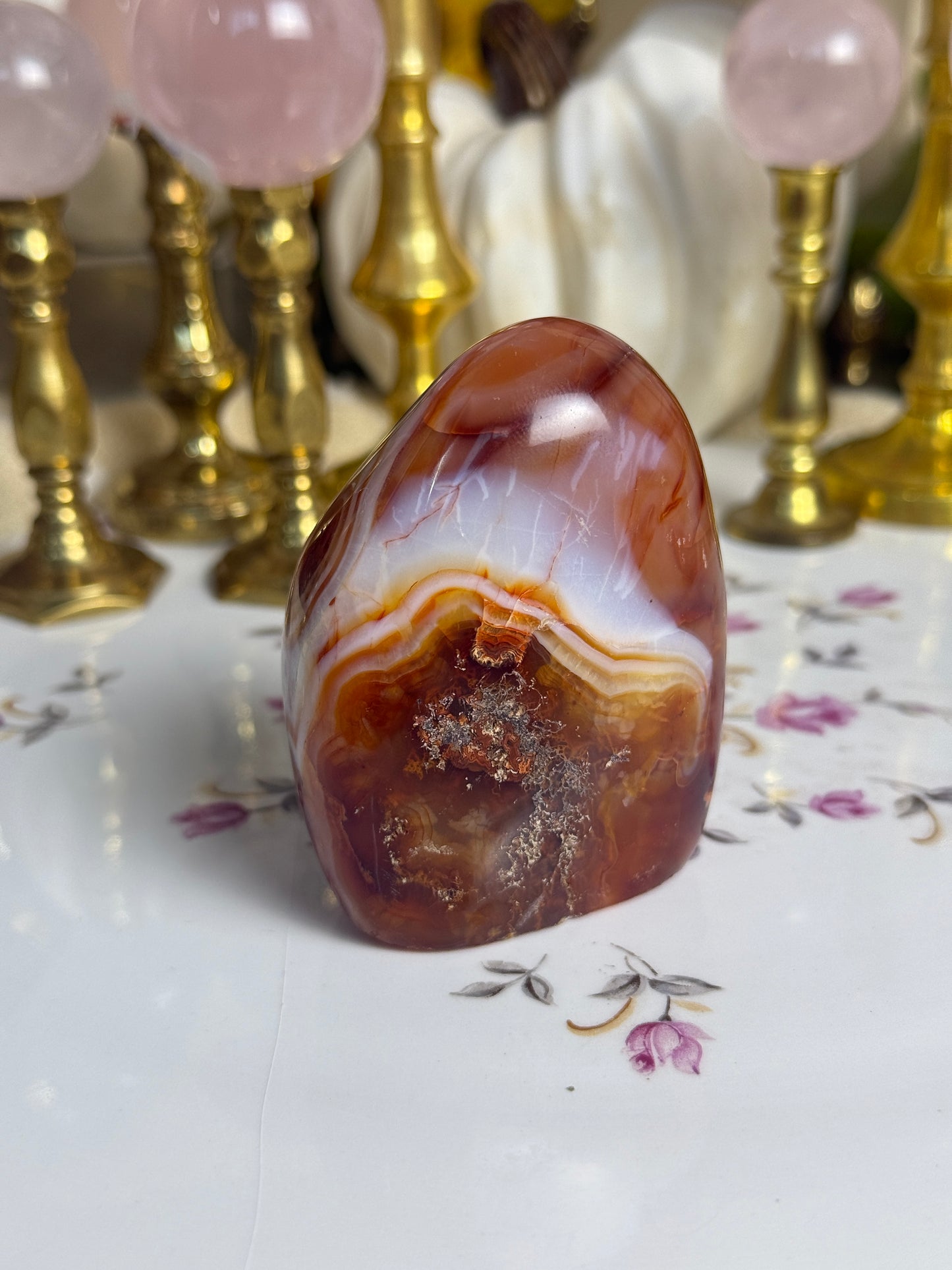 'Happy Face' Funky Carnelian Freeform