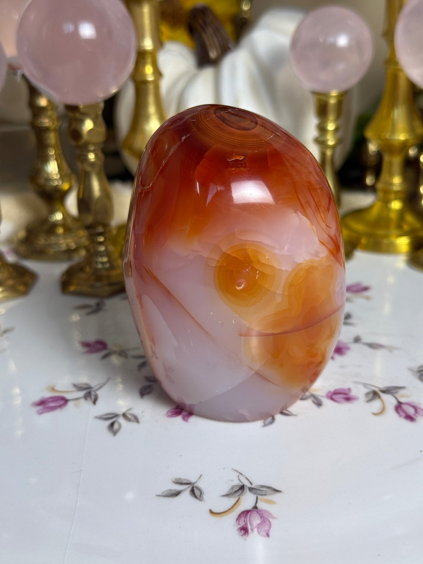 Glowing Agate Quartz Filled Carnelian Freeform