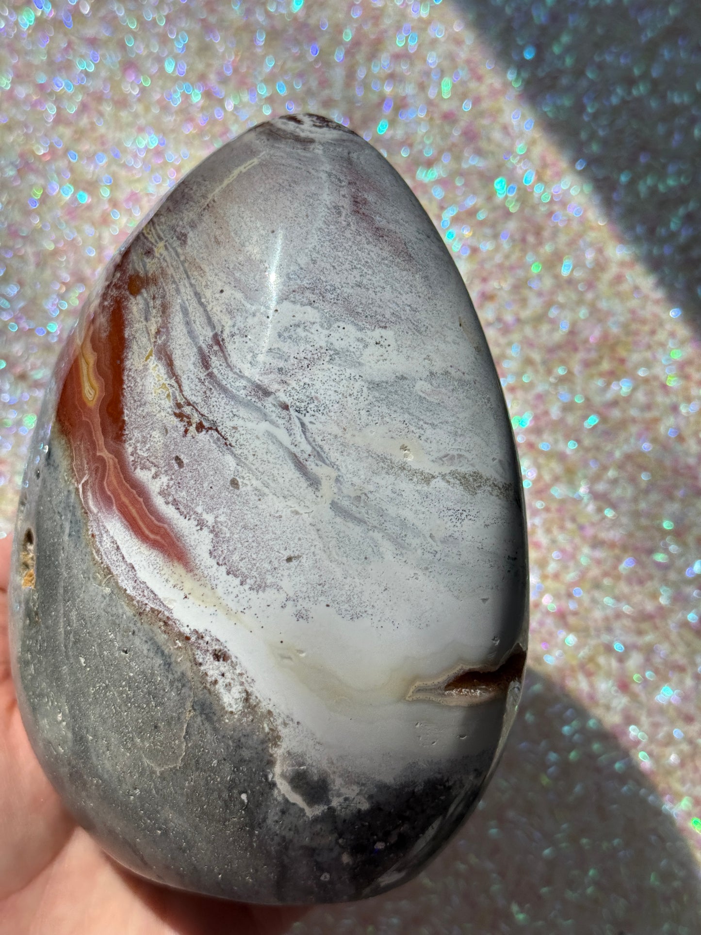 One of a Kind Agate Flame Sage Green Sea Jasper Freeform