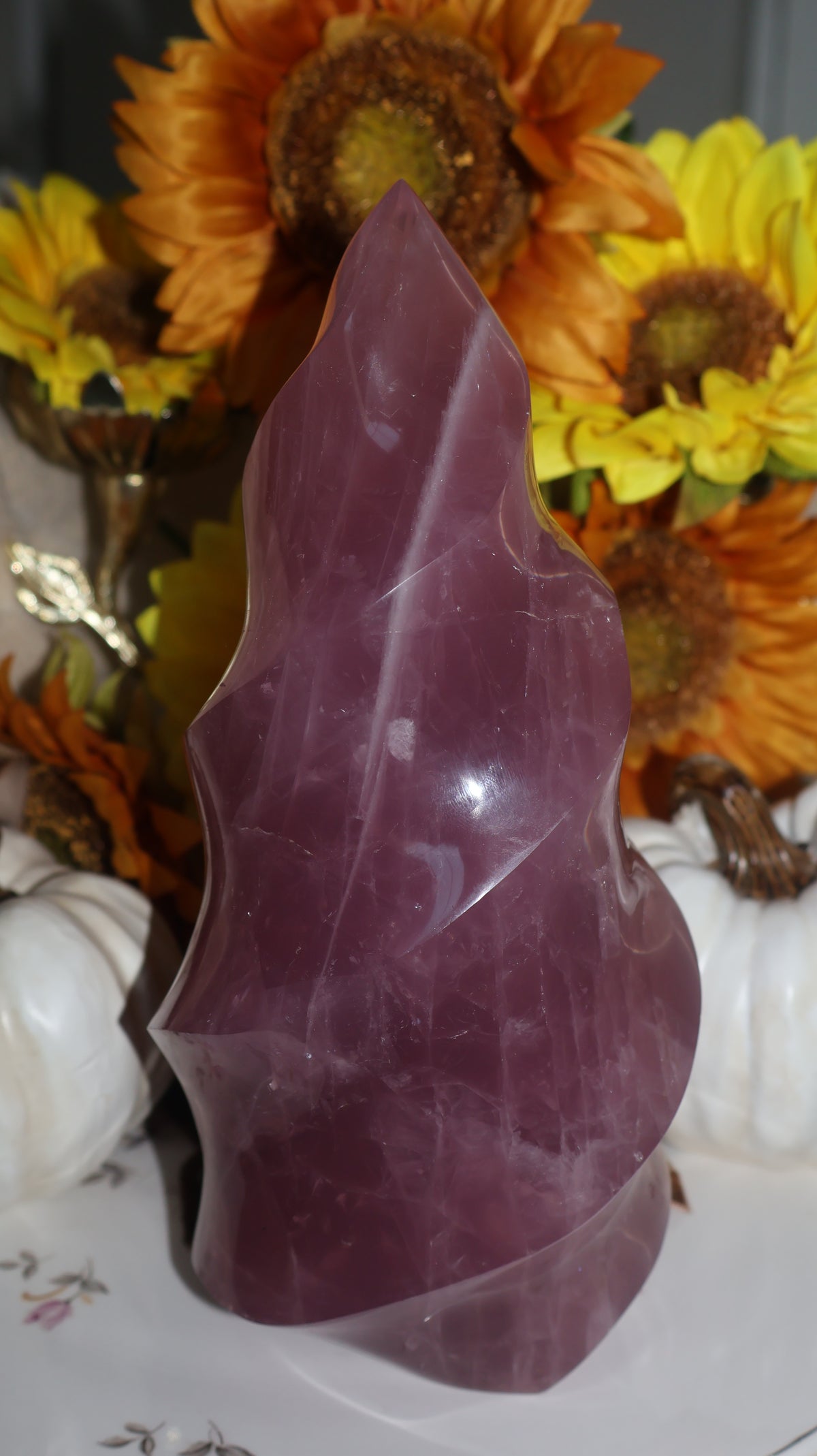 7lb Plum Berry Toned Star Rose Quartz XL Flame✨