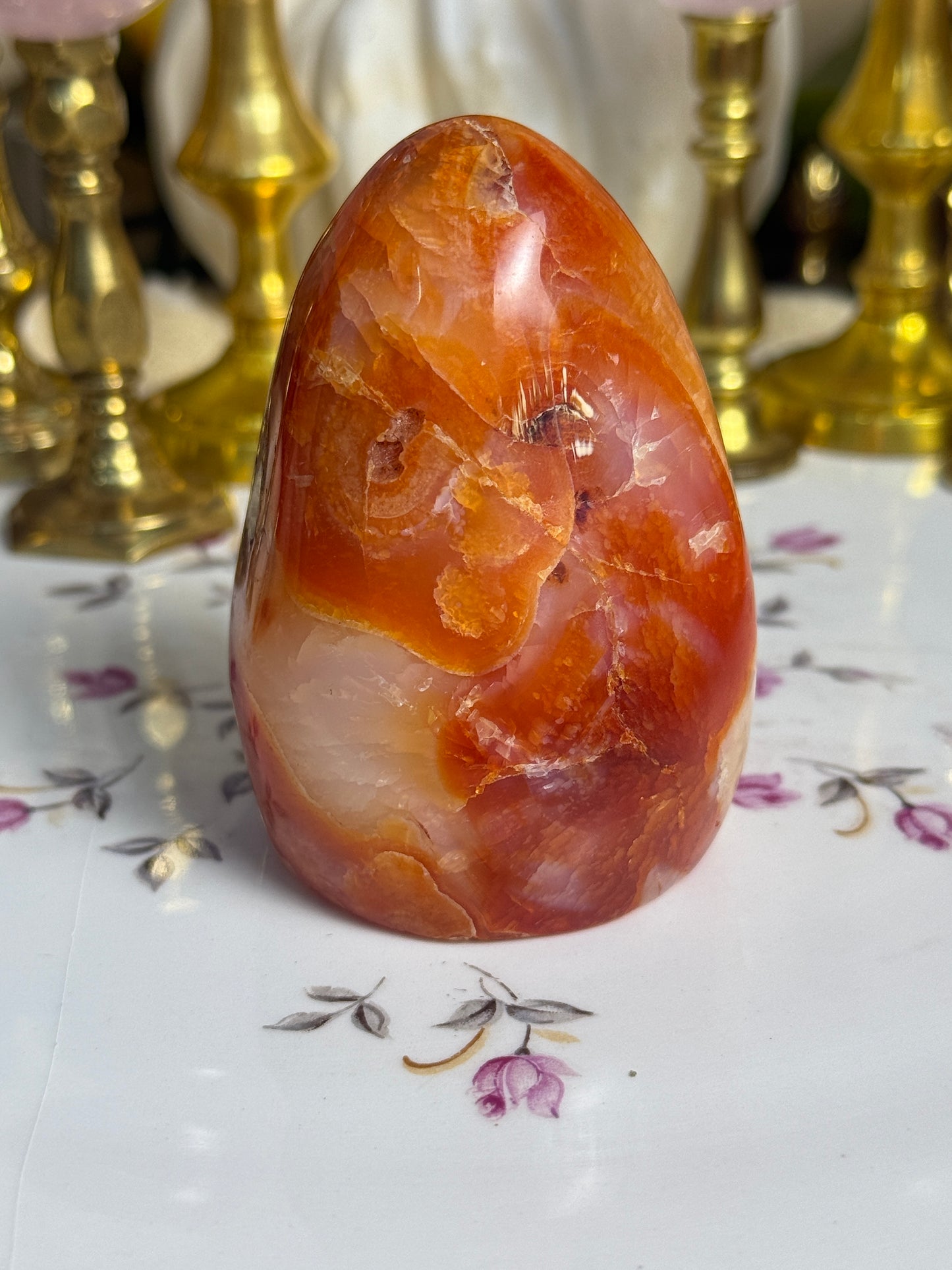 Pumpkin Slush Carnelian Freeform
