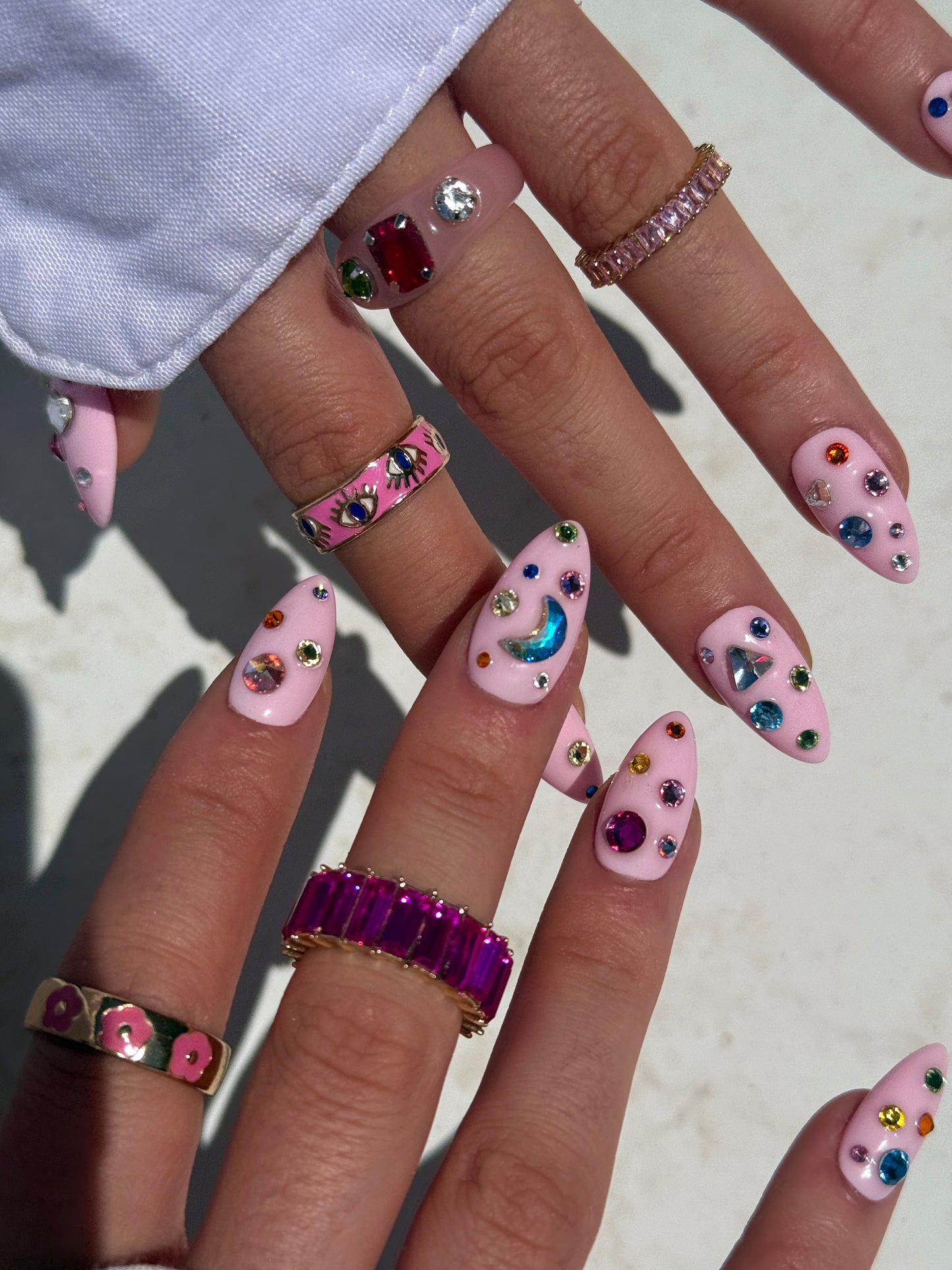 'Swarovski Treasure Trove Dream' Reusable Press On Nails