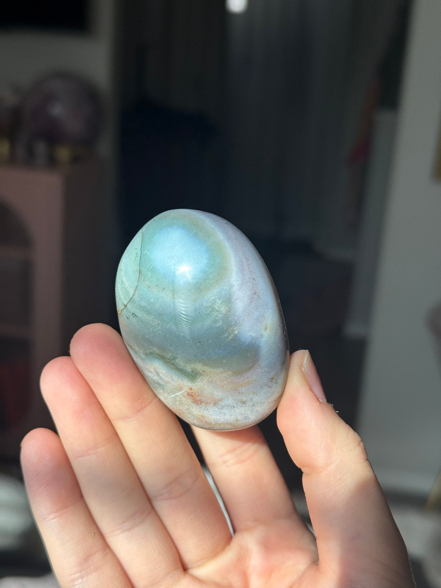 Rainbow Jasper  Pastel Palmstone