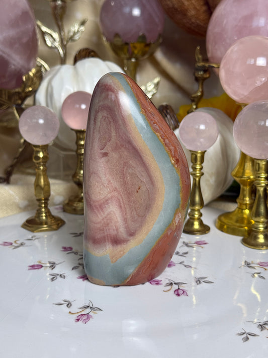 Dusty Rose Toned Polychrome Jasper Freeform