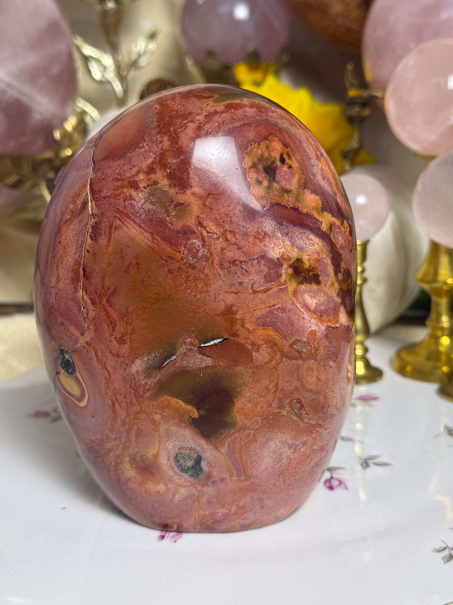 One of a Kind ‘Heart’ Polychrome Jasper