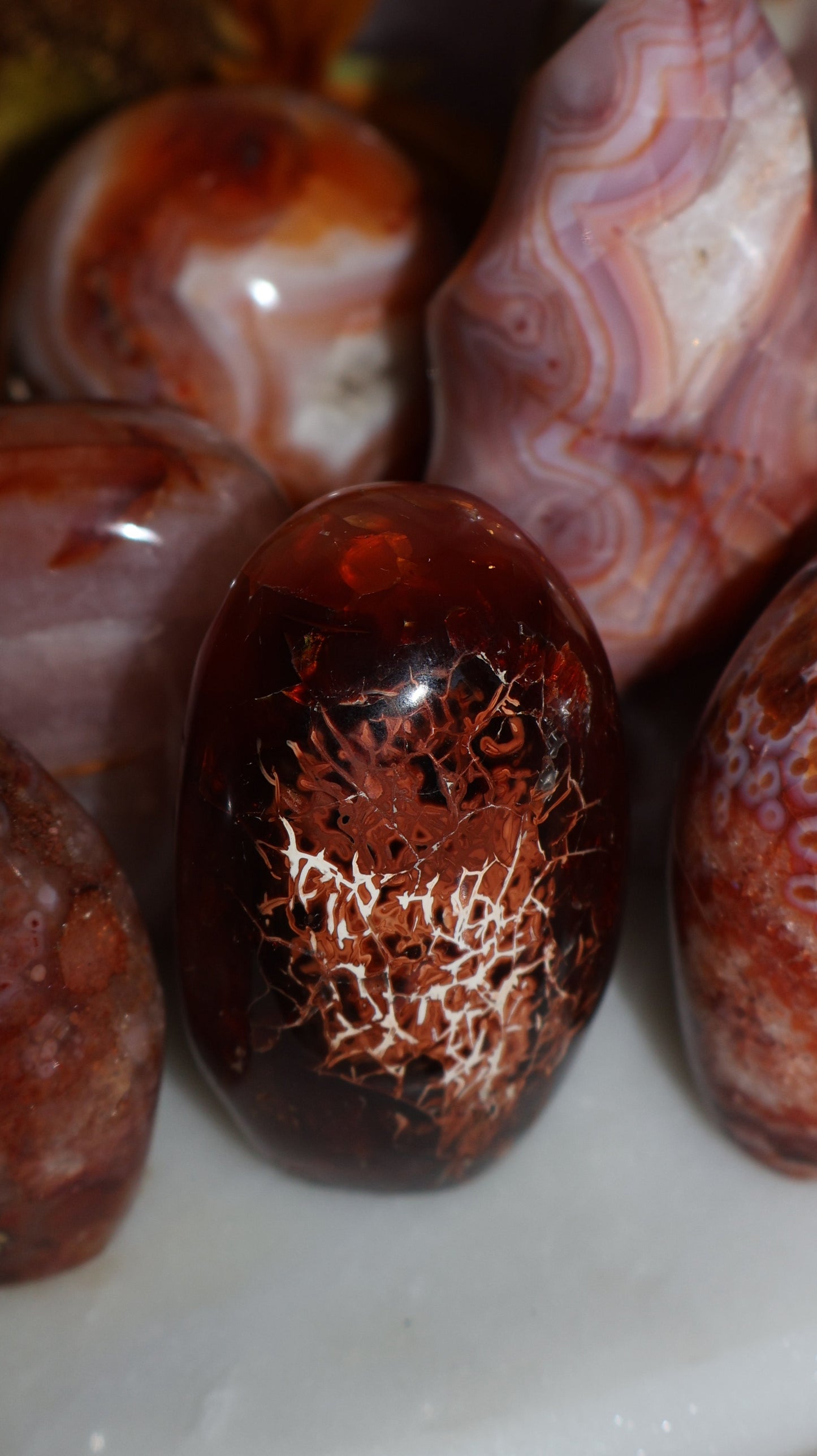 Funky One of a Kind Chocolate Carnelian Freeform