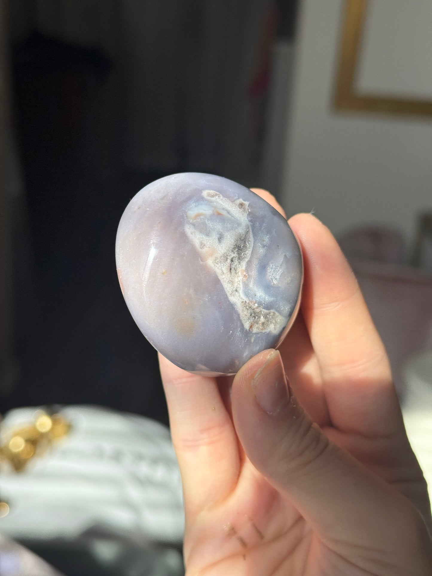 Purple Pink Jasper Palmstone
